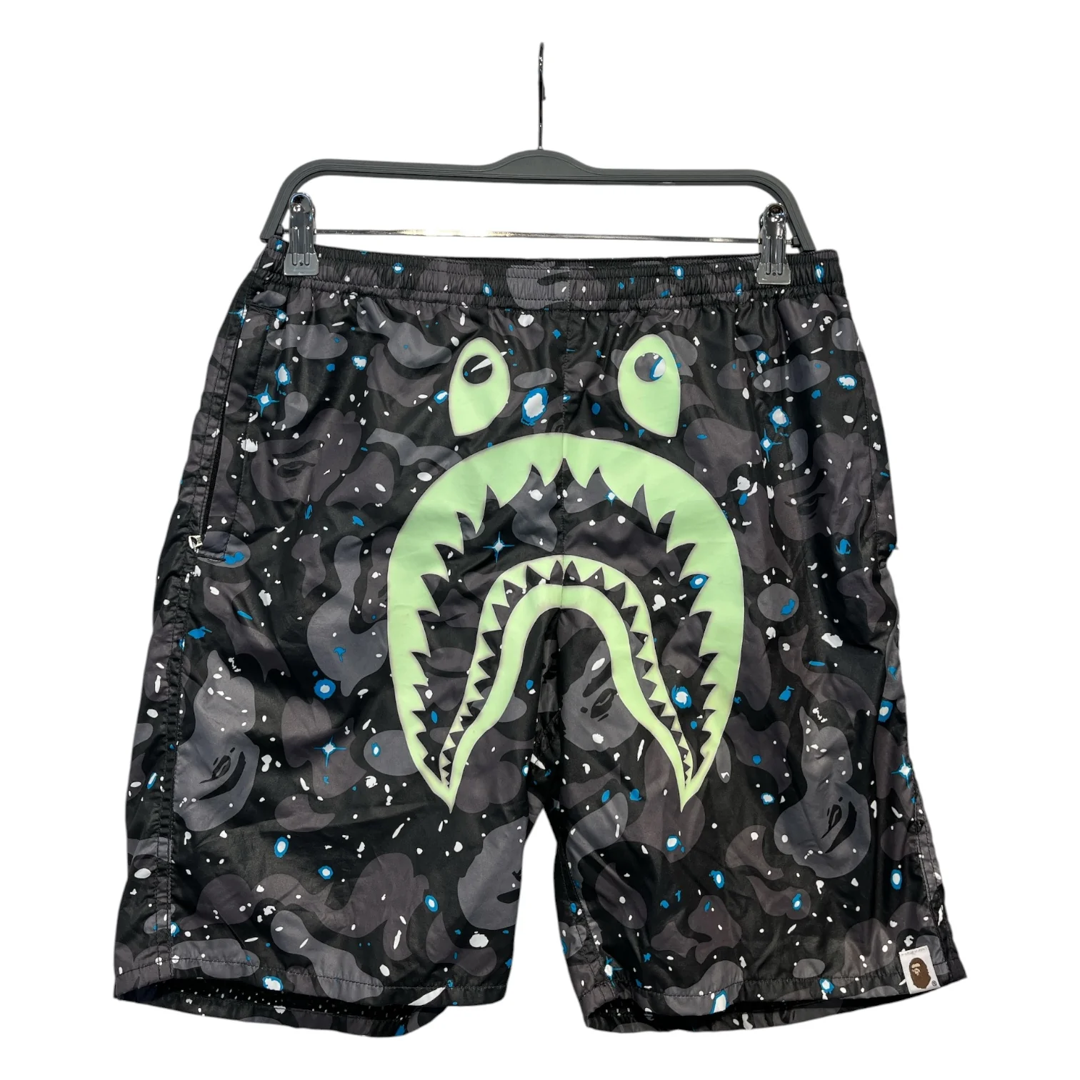 A BATHING APE/Shorts/M/Nylon/GRY/Camouflage/bape camo shark shorts