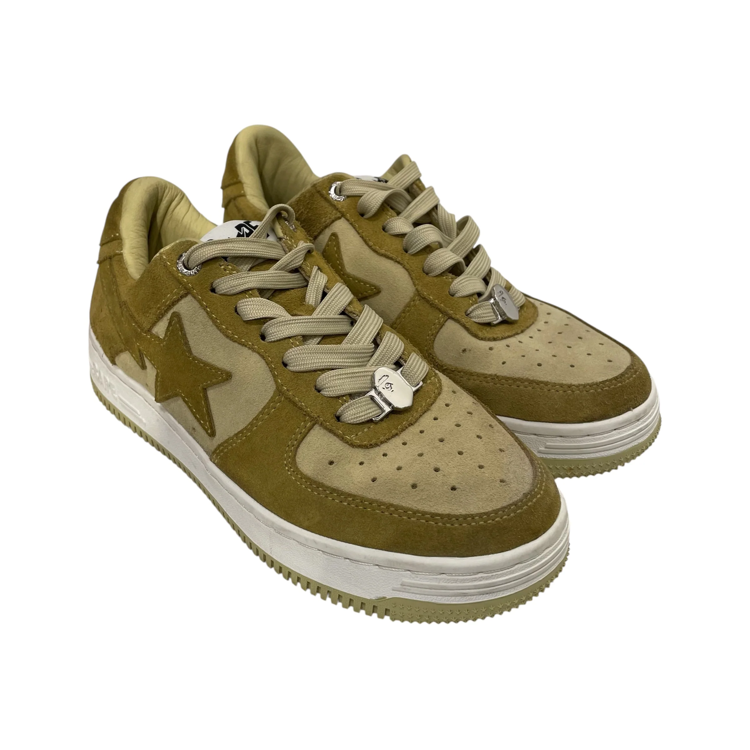 BAPE STA!/Low-Sneakers/US 6/GRN/GREEN SUEDE