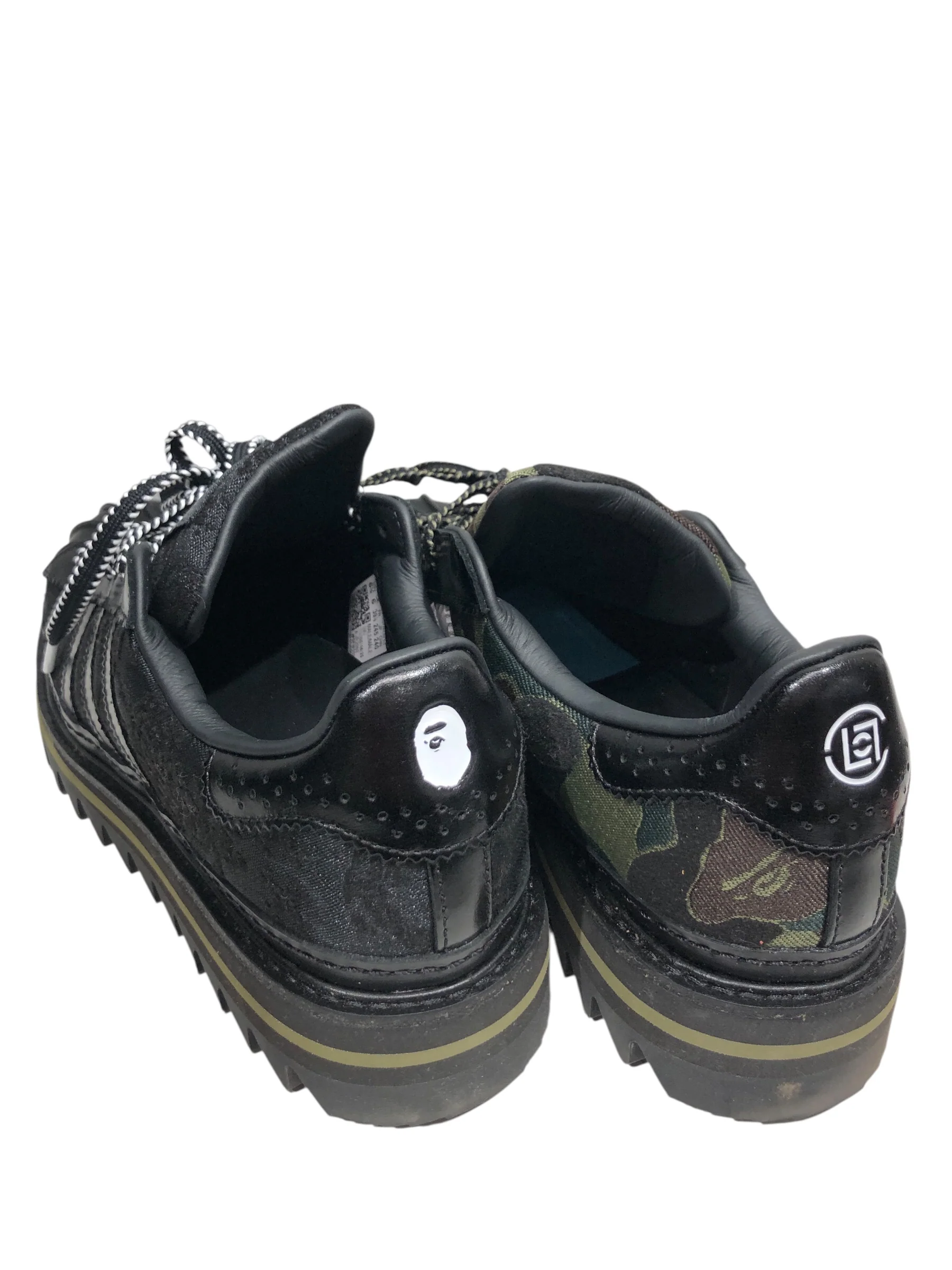 CLOT/adidas/A BATHING APE/Low-Sneakers/US 6.5/Camouflage/BLK/FRIENDS AND FAMILY CAMO