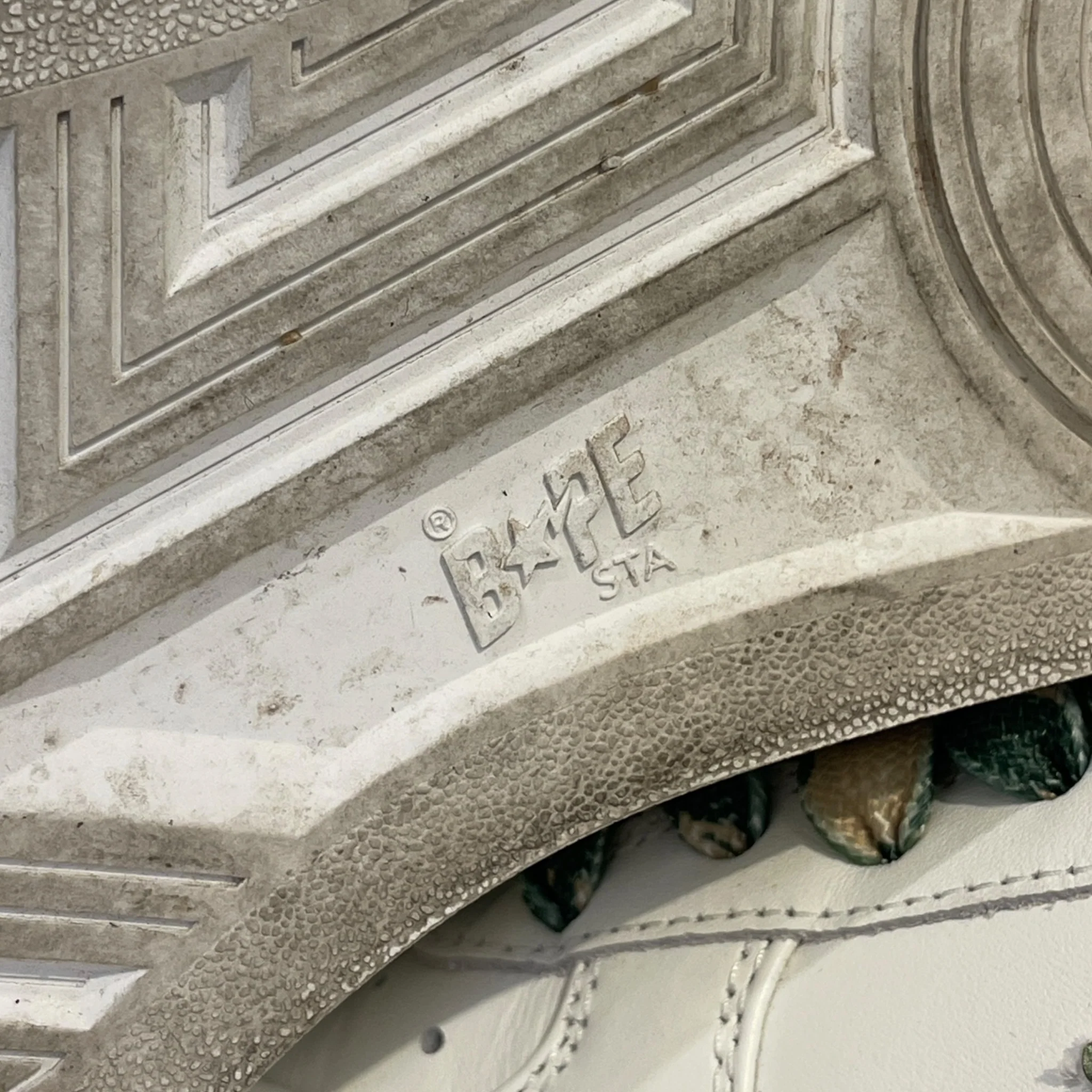 BAPE STA!/Low-Sneakers/US 12/WHT/Camo Star & Laces