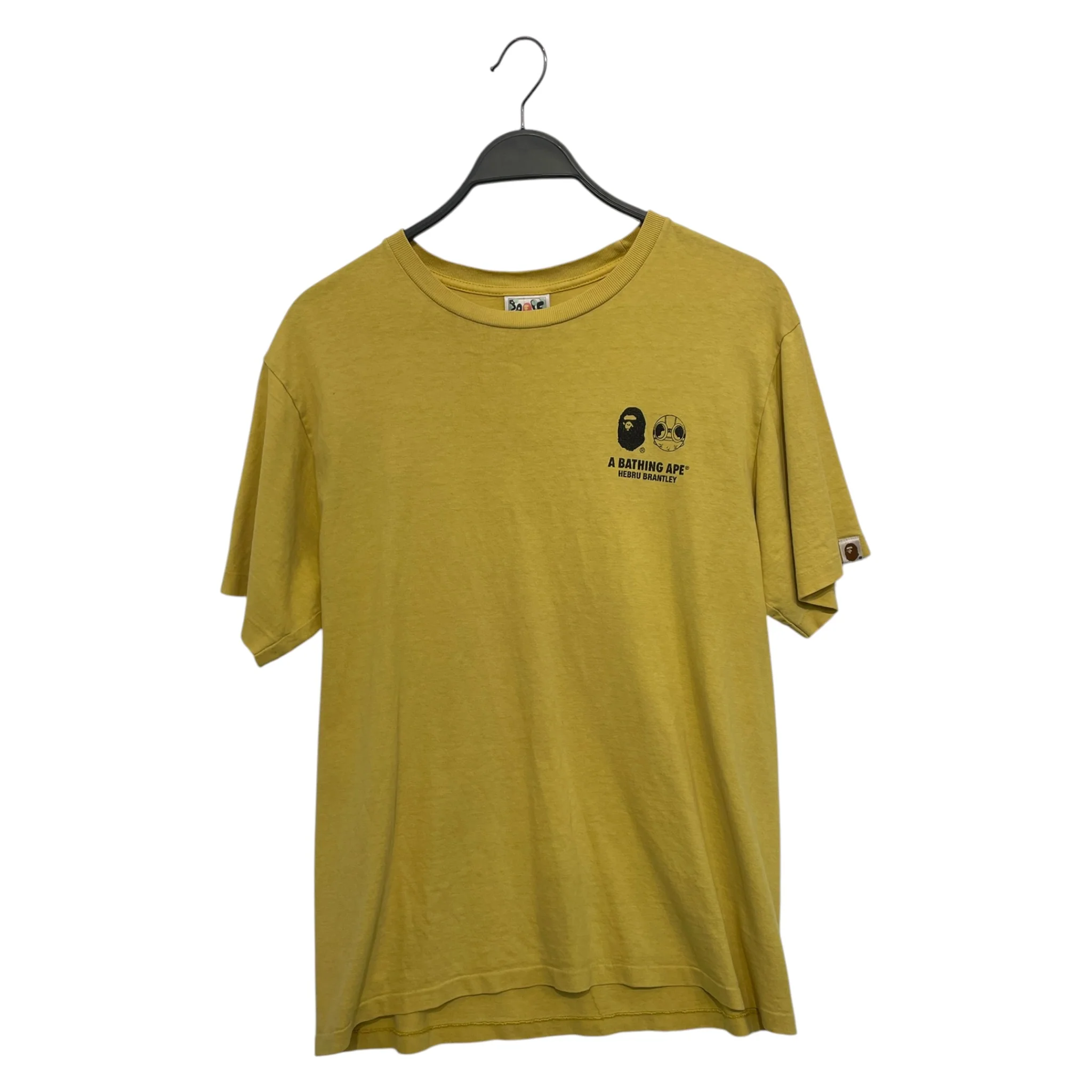 A BATHING APE/T-Shirt/L/Cotton/YEL/Graphic/HEBRU BRANTLEYBABY MILO FLYBOY