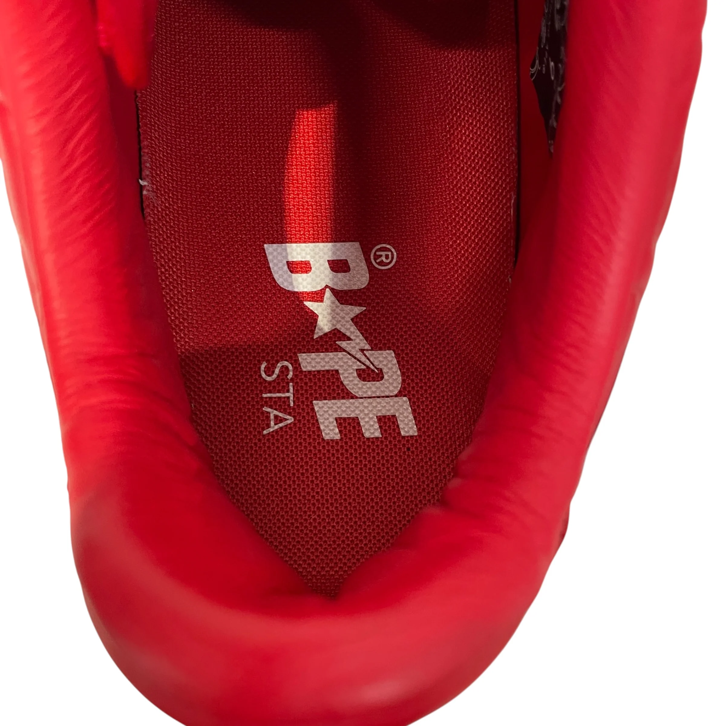A BATHING APE/Low-Sneakers/US 9/Leather/RED/Line Camo Red Bapesta