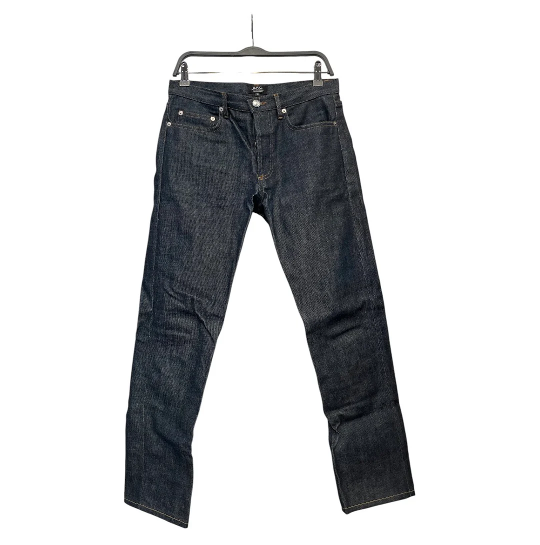 A.P.C./Straight Pants/30/Denim/NVY/straight selvedge denim