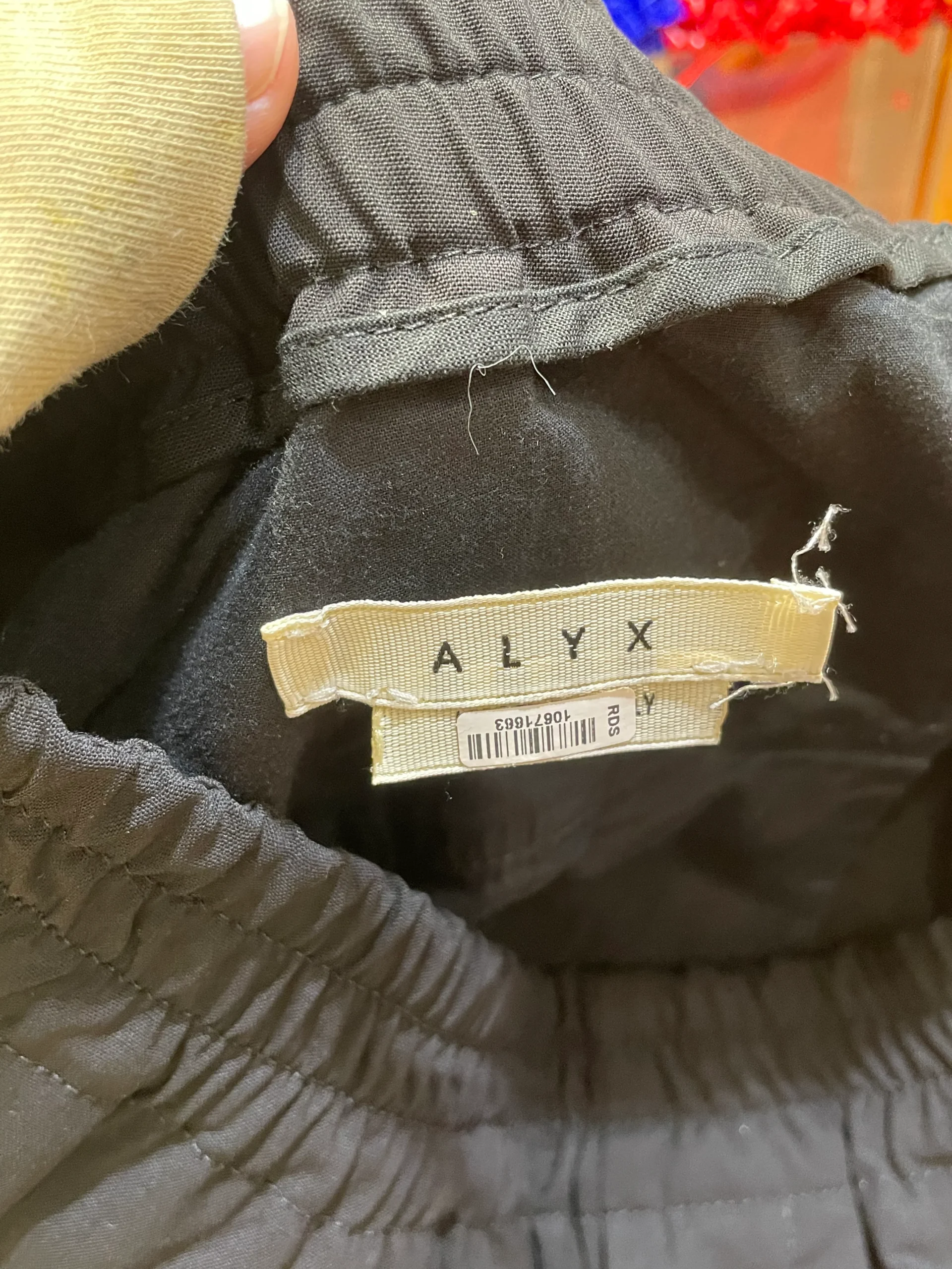 1017 ALYX 9SM(ALYX)/Straight Pants/48/Wool/BLK/small repair jogger slack