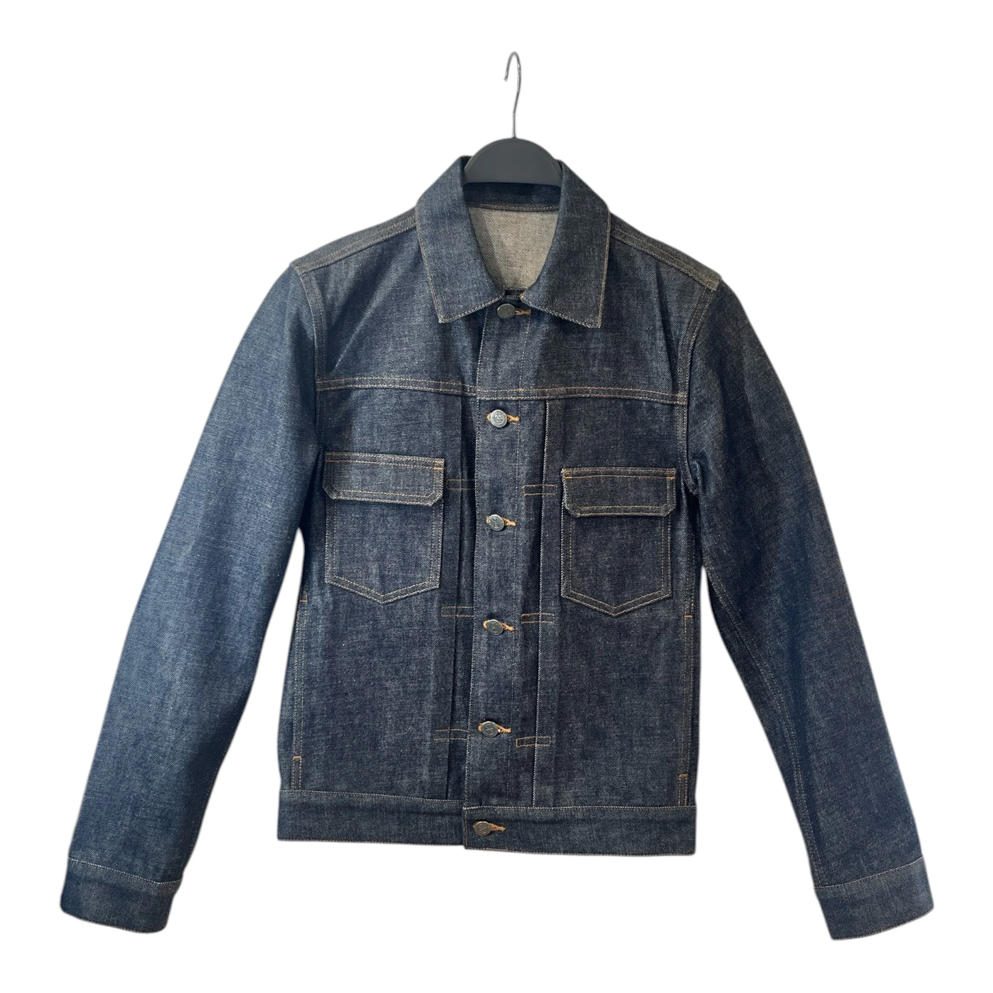 511-a-p-c-denim-jkt-xxs-cotton-nvy-single-breasted-selvedge-work-jacket-1.webp A.P.C./Denim Jkt/XXS/Cotton/NVY/Single Breasted/SELVEDGE WORK JACKET