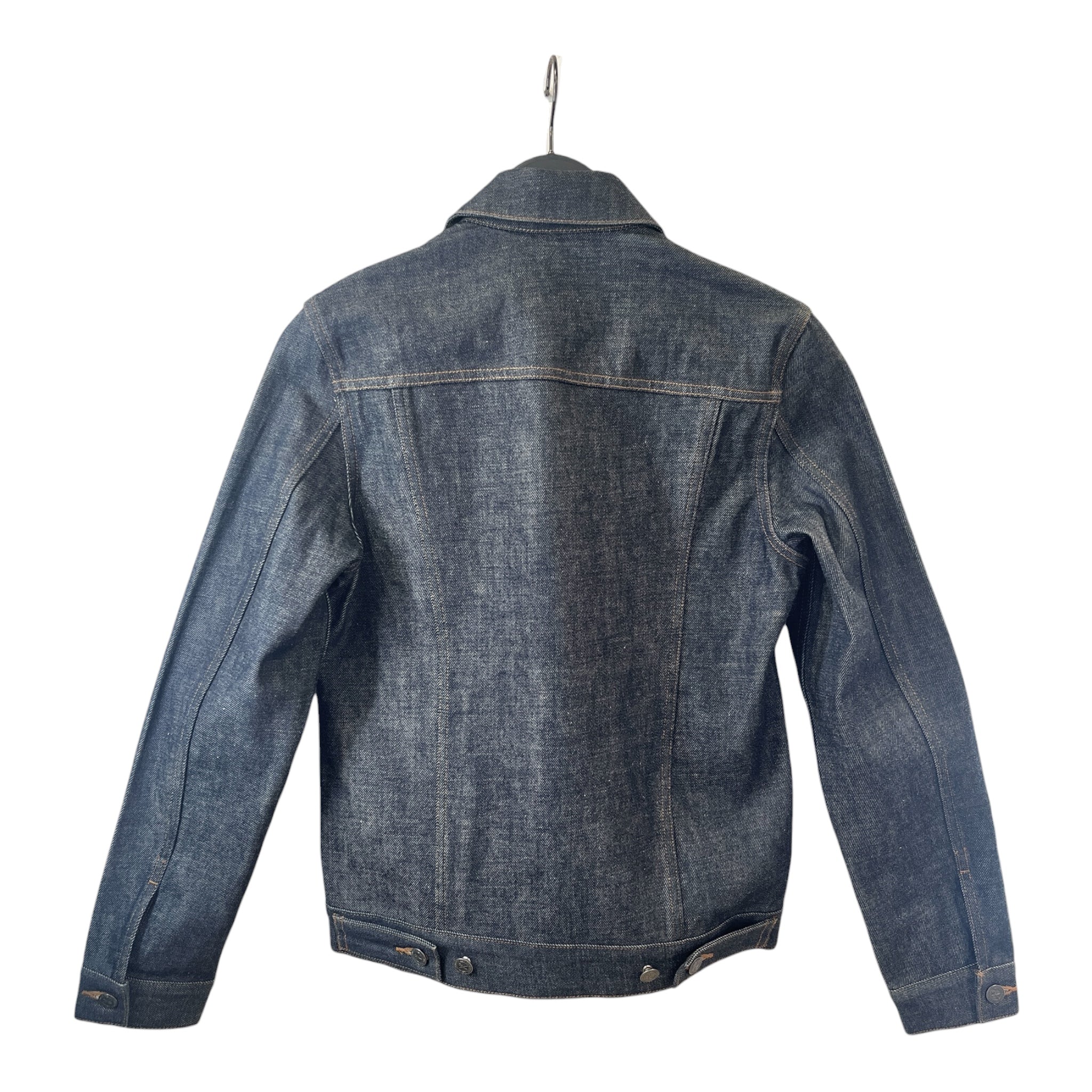 A.P.C./Denim Jkt/XXS/Cotton/NVY/Single Breasted/SELVEDGE WORK JACKET