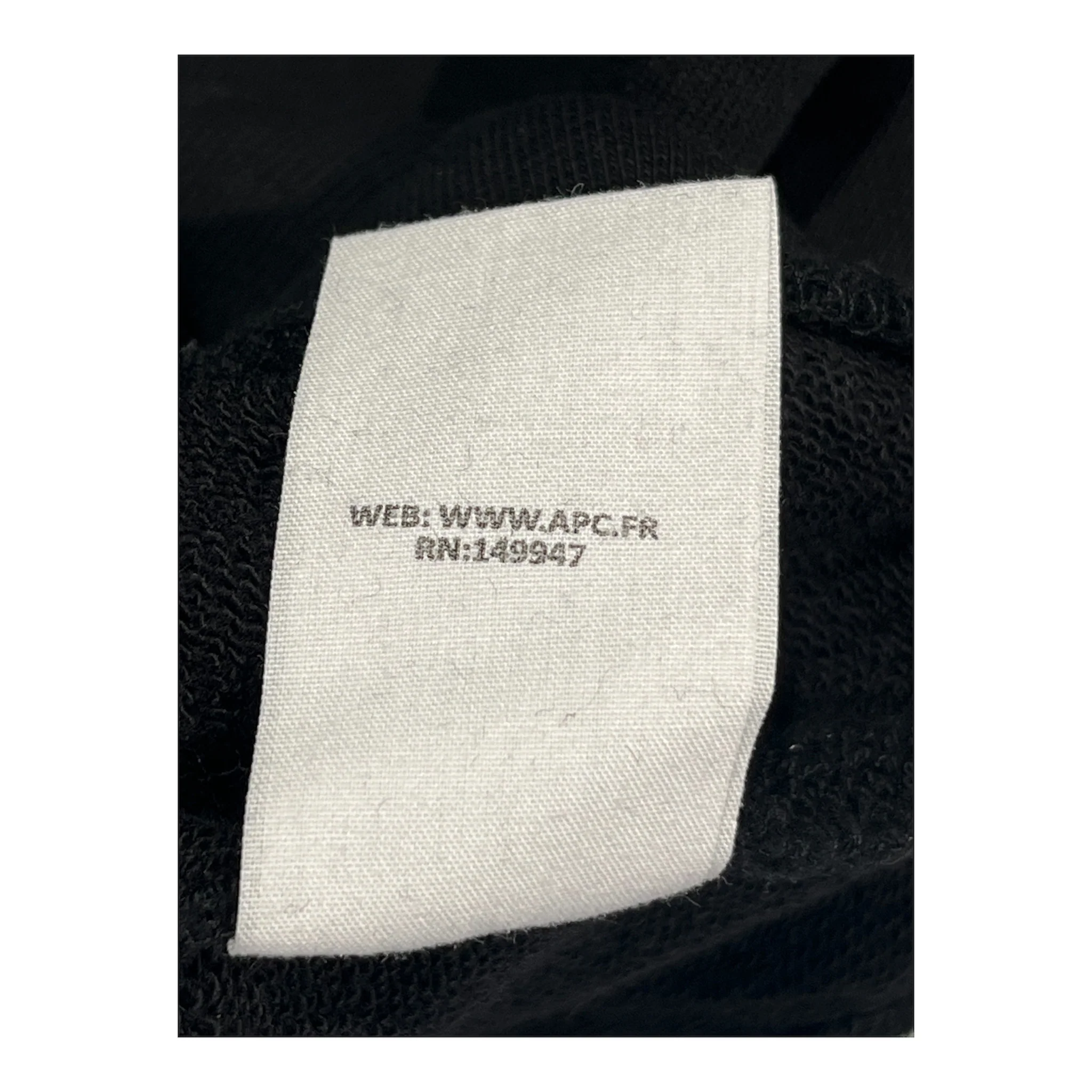 A.P.C./Sweatshirt/S/Cotton/BLK/UPSIDE DOWN "A".P.C