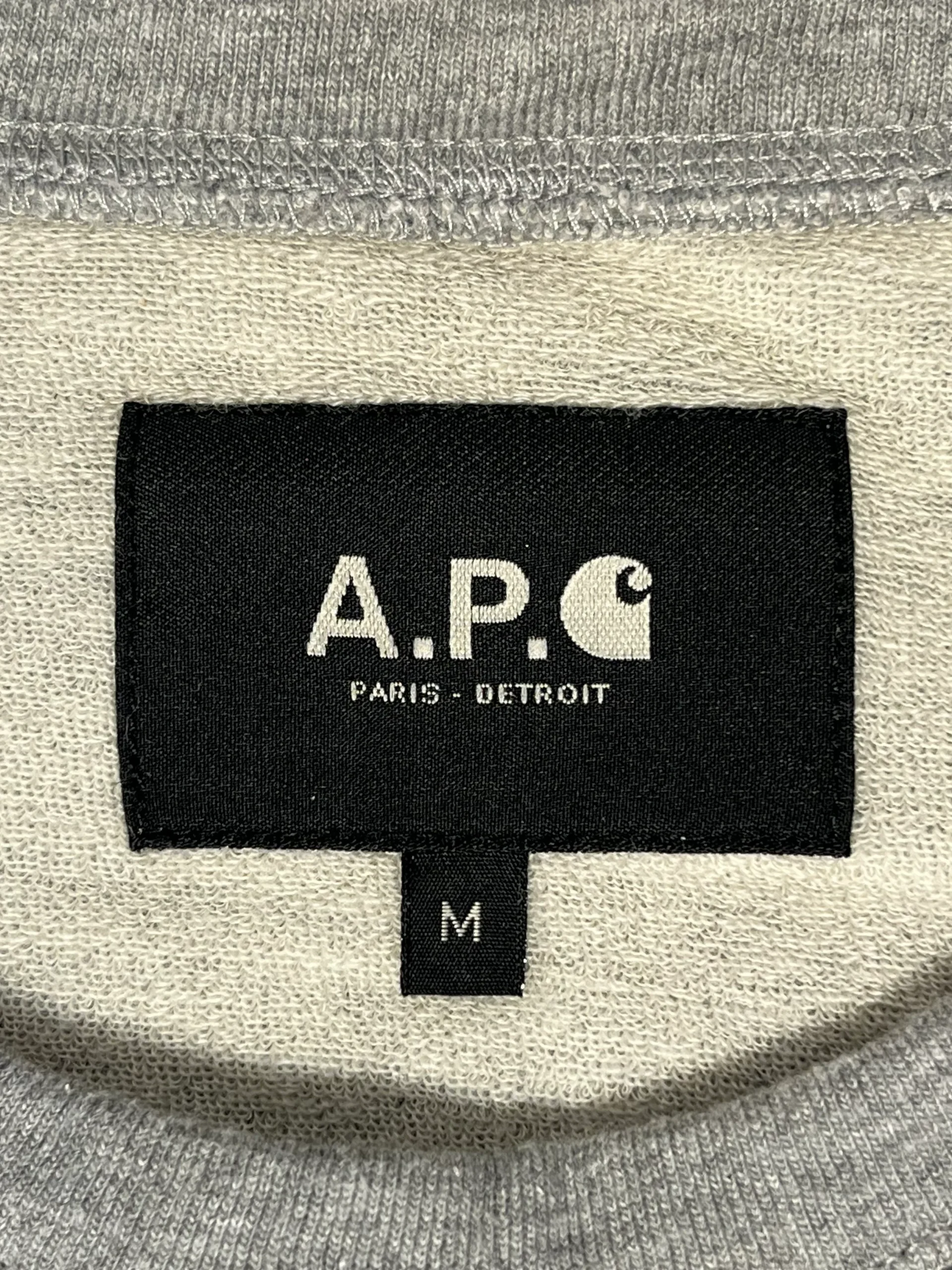 A.P.C./Carhartt/Sweatshirt/M/Cotton/GRY/