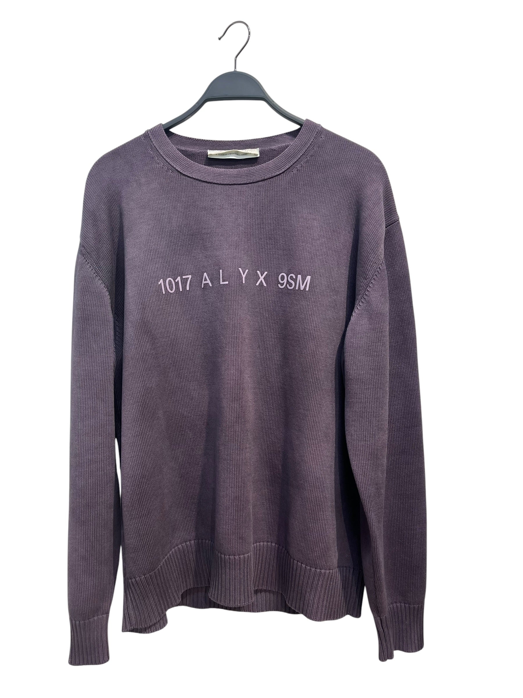 1017 ALYX 9SM(ALYX)/Sweater/L/Cotton/PPL/OVERDYE PURPLE SWEATER