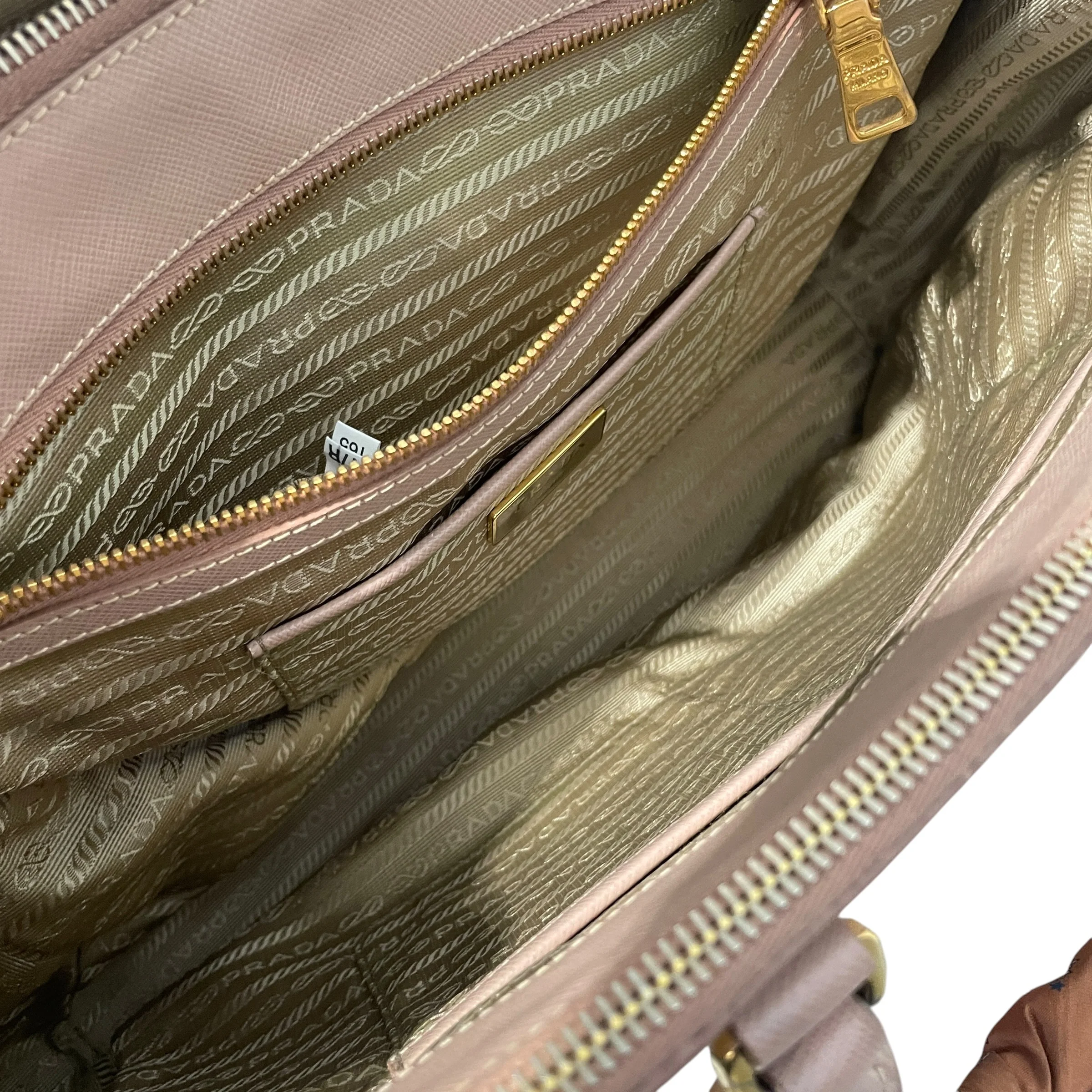 PRADA/Tote Bag/Leather/PNK/Large Galleria Saffiano Tote