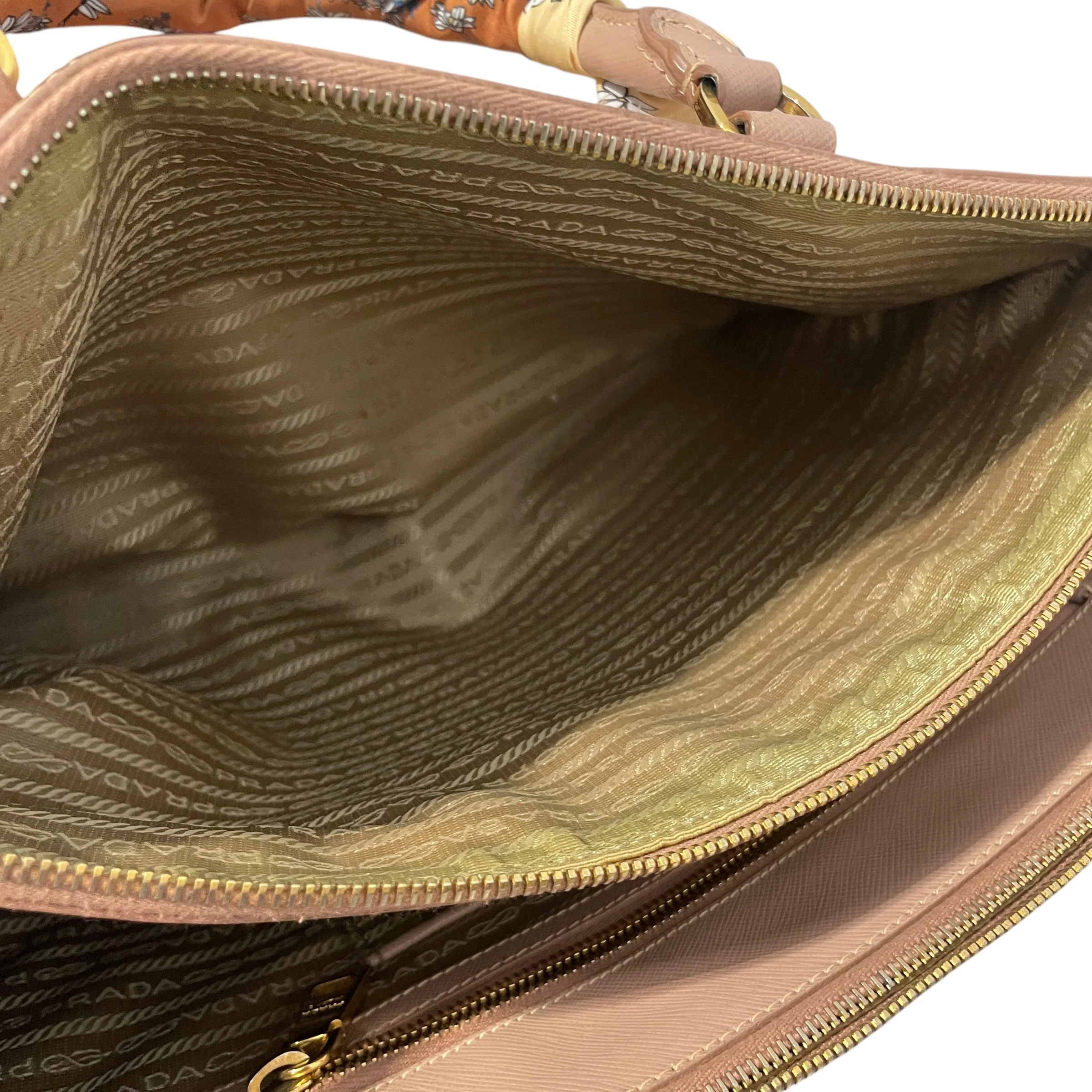 PRADA/Tote Bag/Leather/PNK/Large Galleria Saffiano Tote