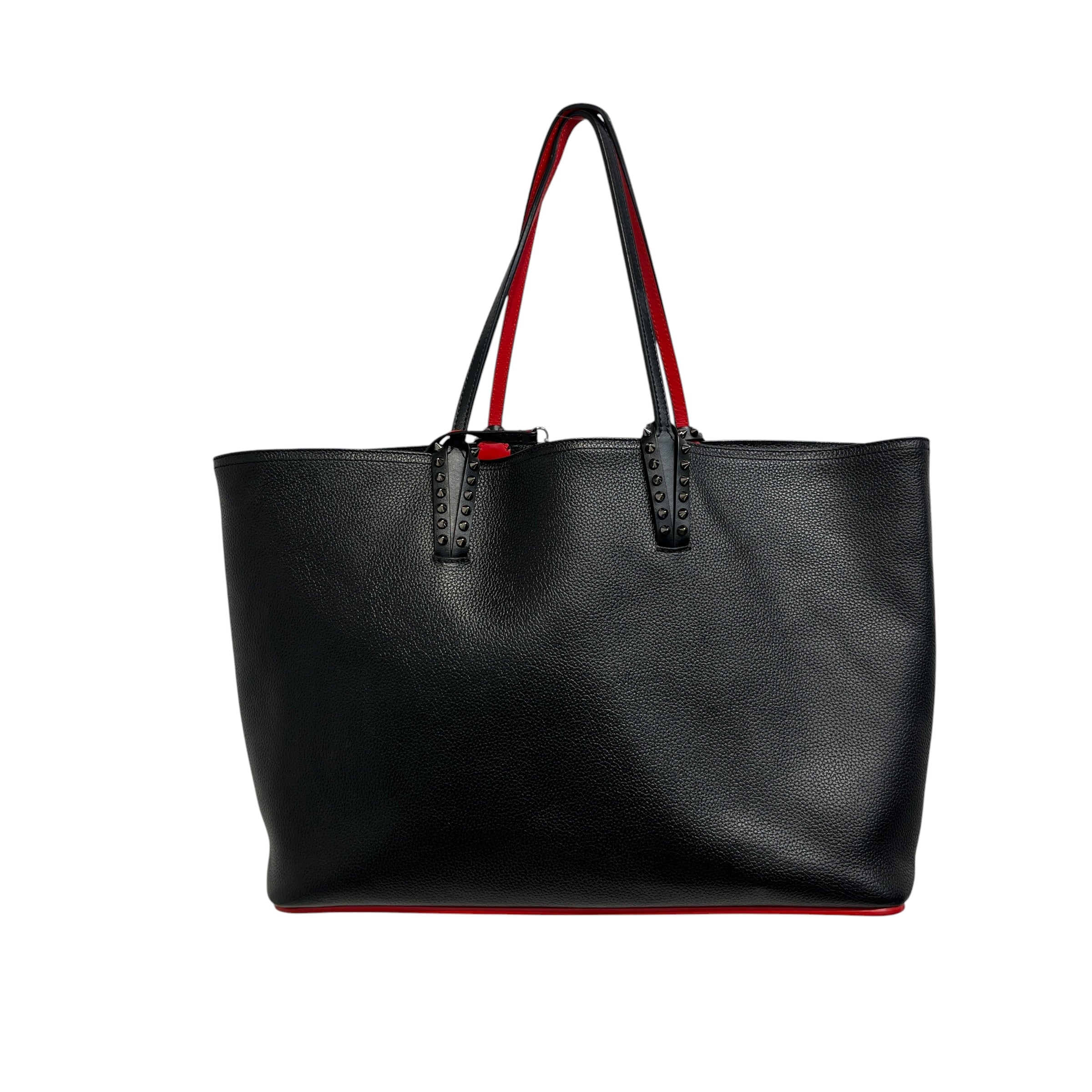 Christian Louboutin/Tote Bag/Leather/BLK/spikes