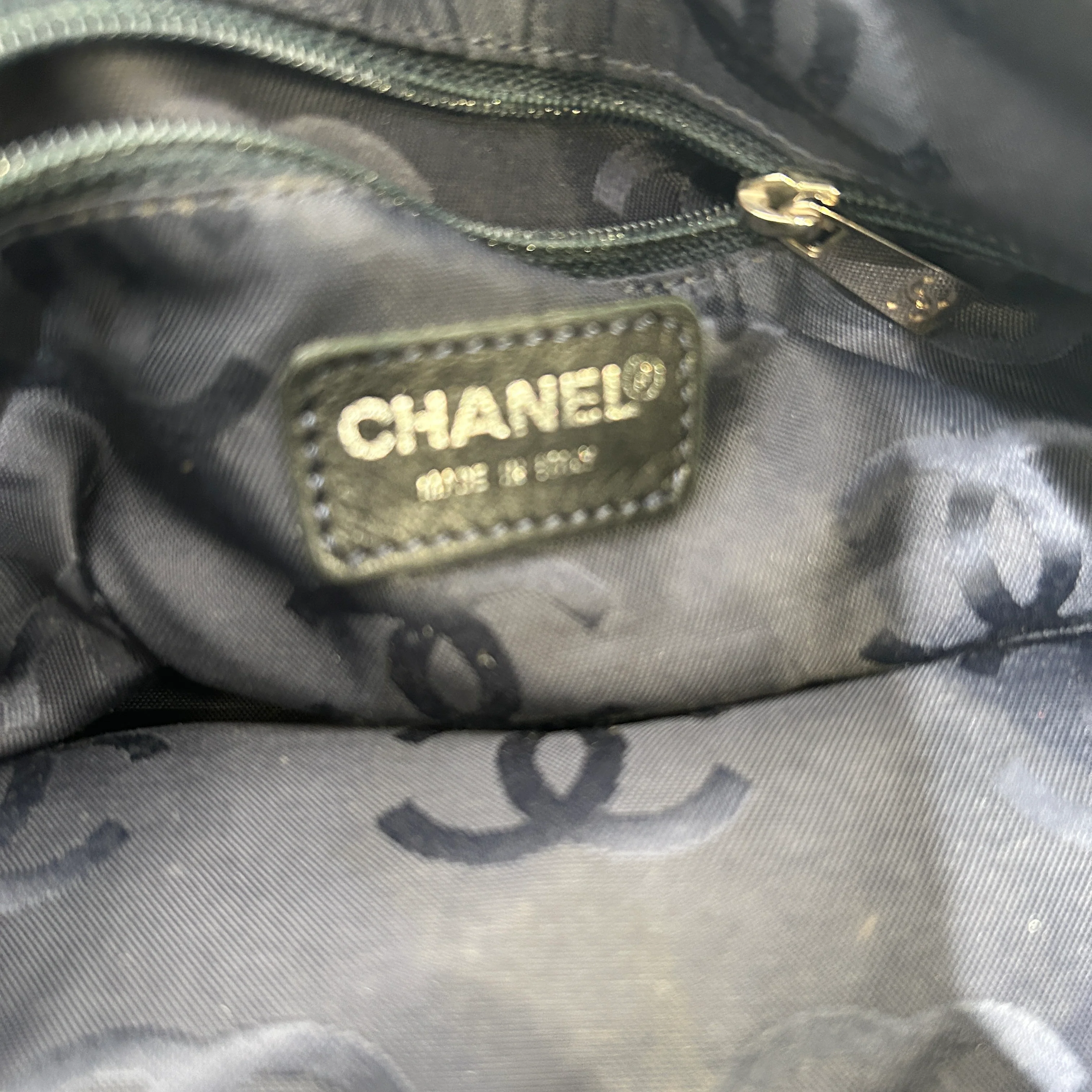CHANEL/Bag/Monogram/Cotton/BLU/DENIM HOBO SHOULDER BAG