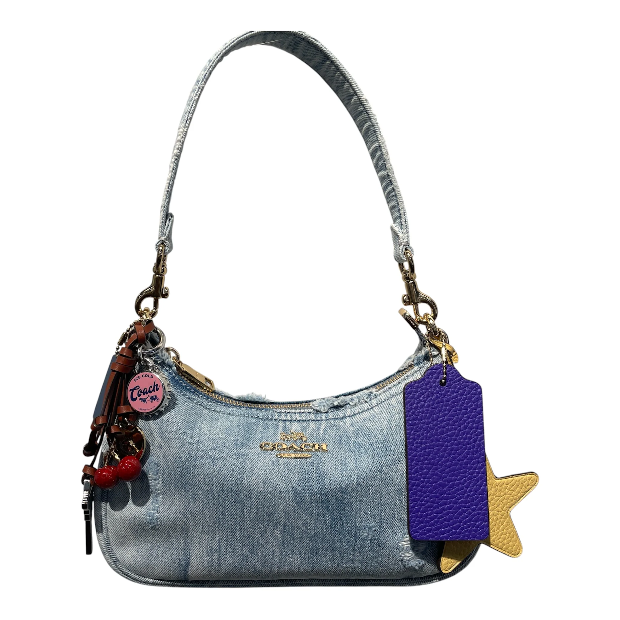 COACH/Cross Body Bag/Cotton/BLU/Teri Shoulder Bag