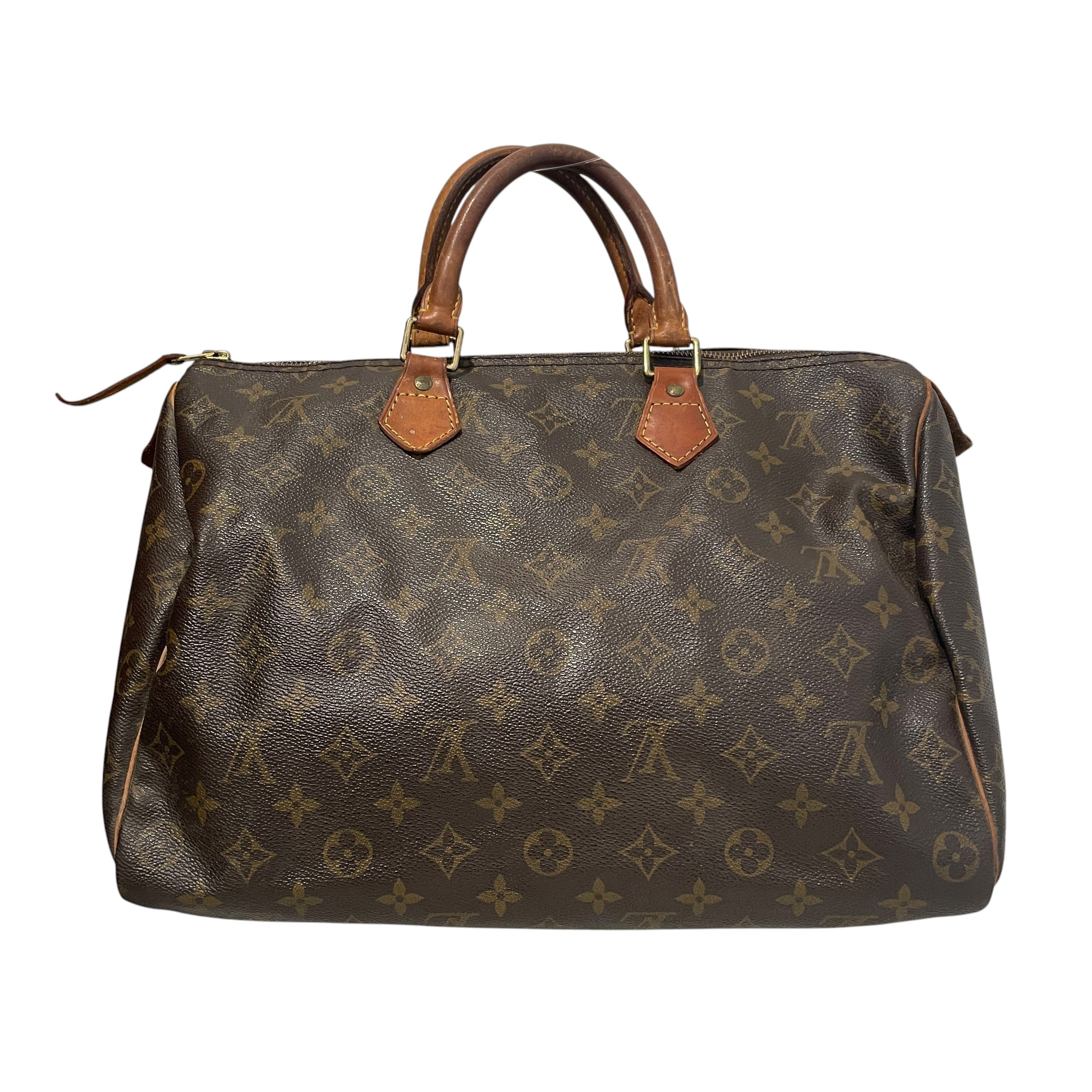 LOUIS VUITTON/Bag/Monogram/Leather/BRW/Speedy 35 mongram