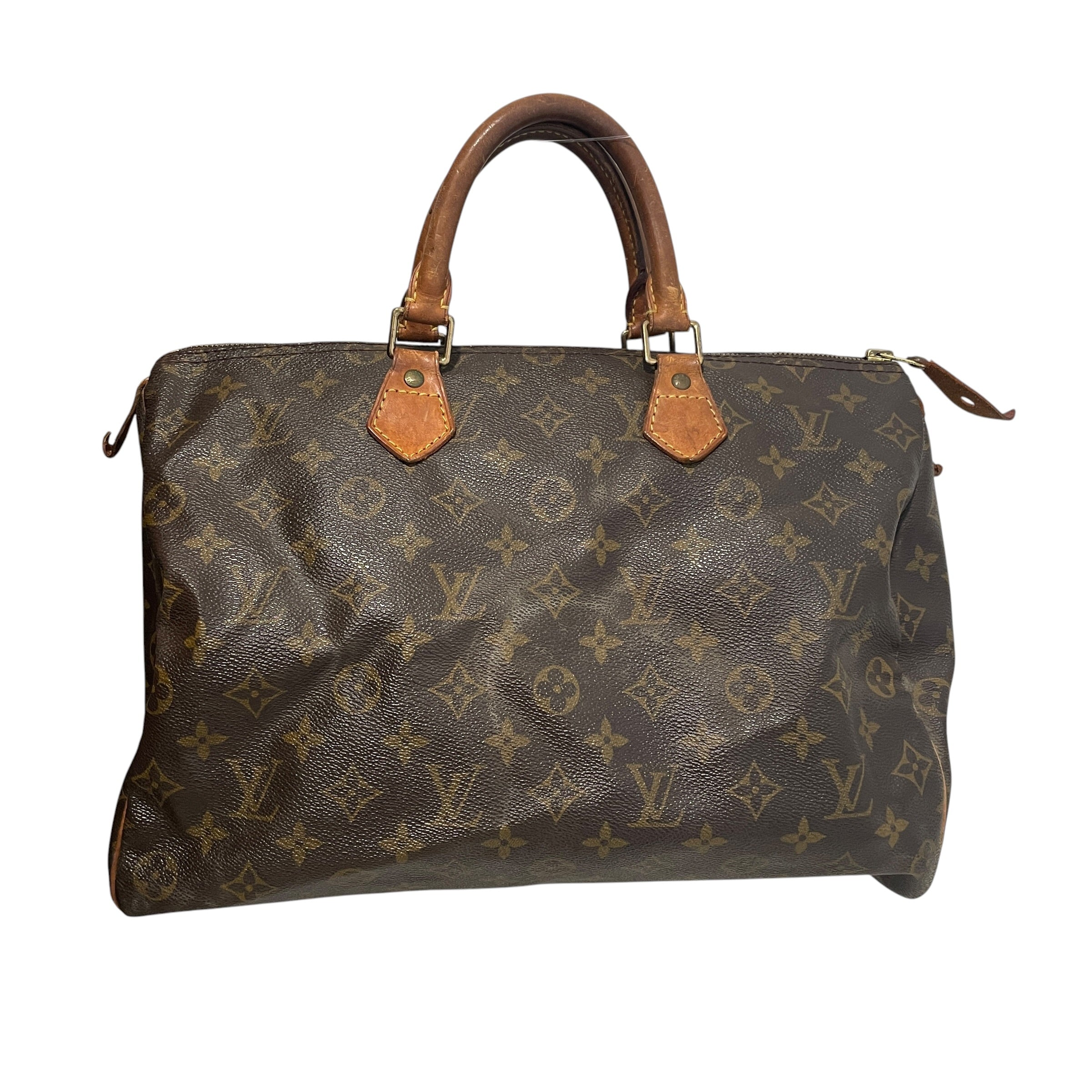 LOUIS VUITTON/Bag/Monogram/Leather/BRW/Speedy 35 mongram