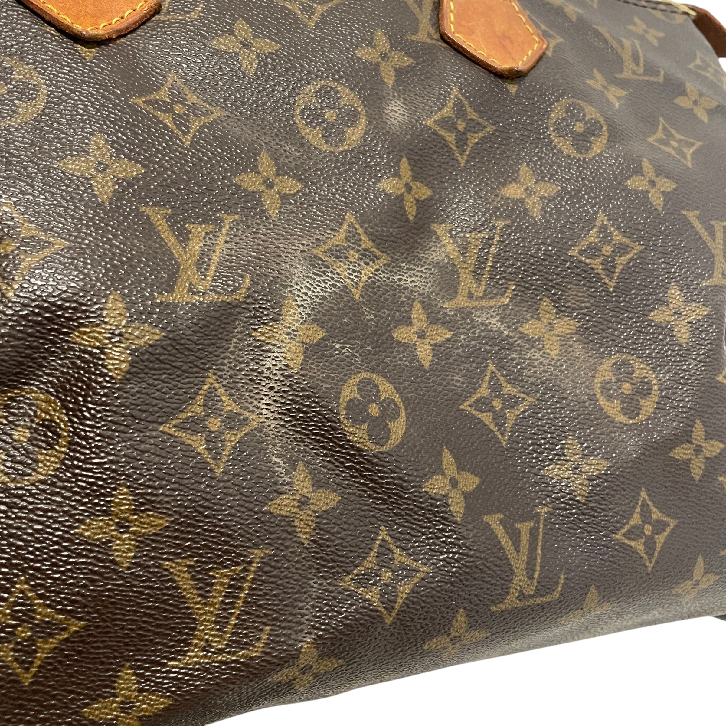 LOUIS VUITTON/Bag/Monogram/Leather/BRW/Speedy 35 mongram