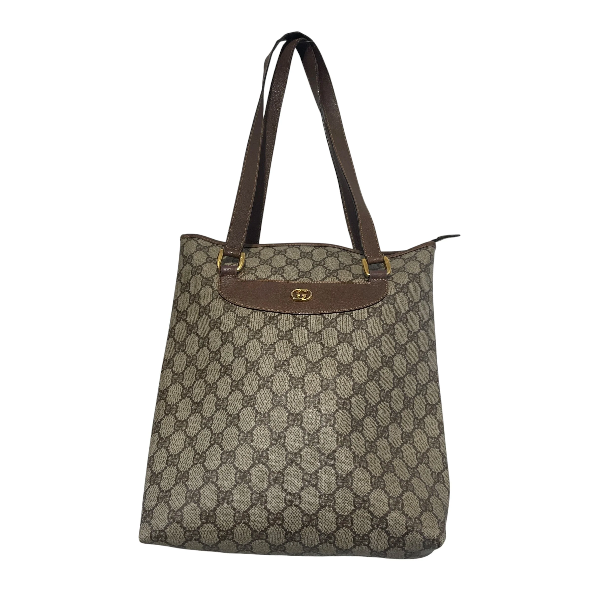 GUCCI/Bag/Monogram/Leather/BRW/SUpreme Mongram tote