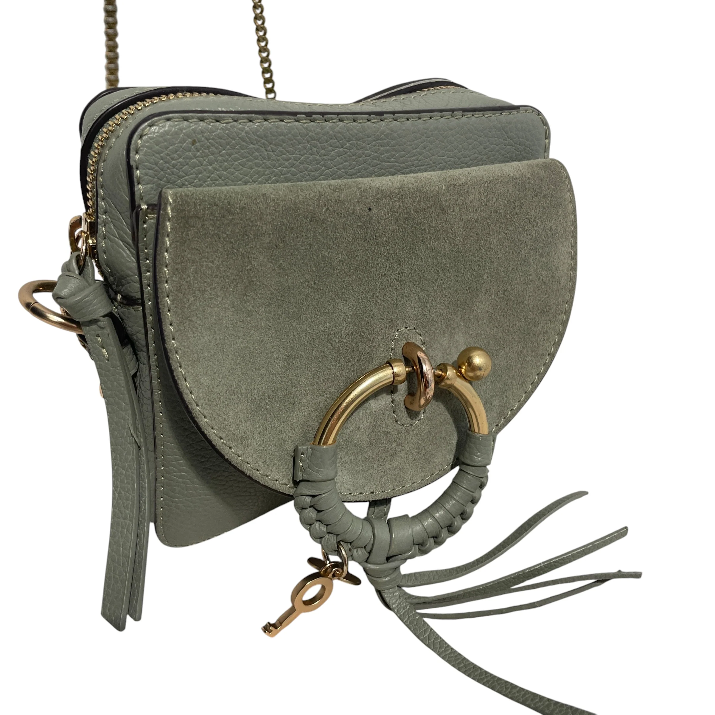 SEE BY CHLOE/Bag/Monogram/Leather/GRN/Joan Small Green BAf
