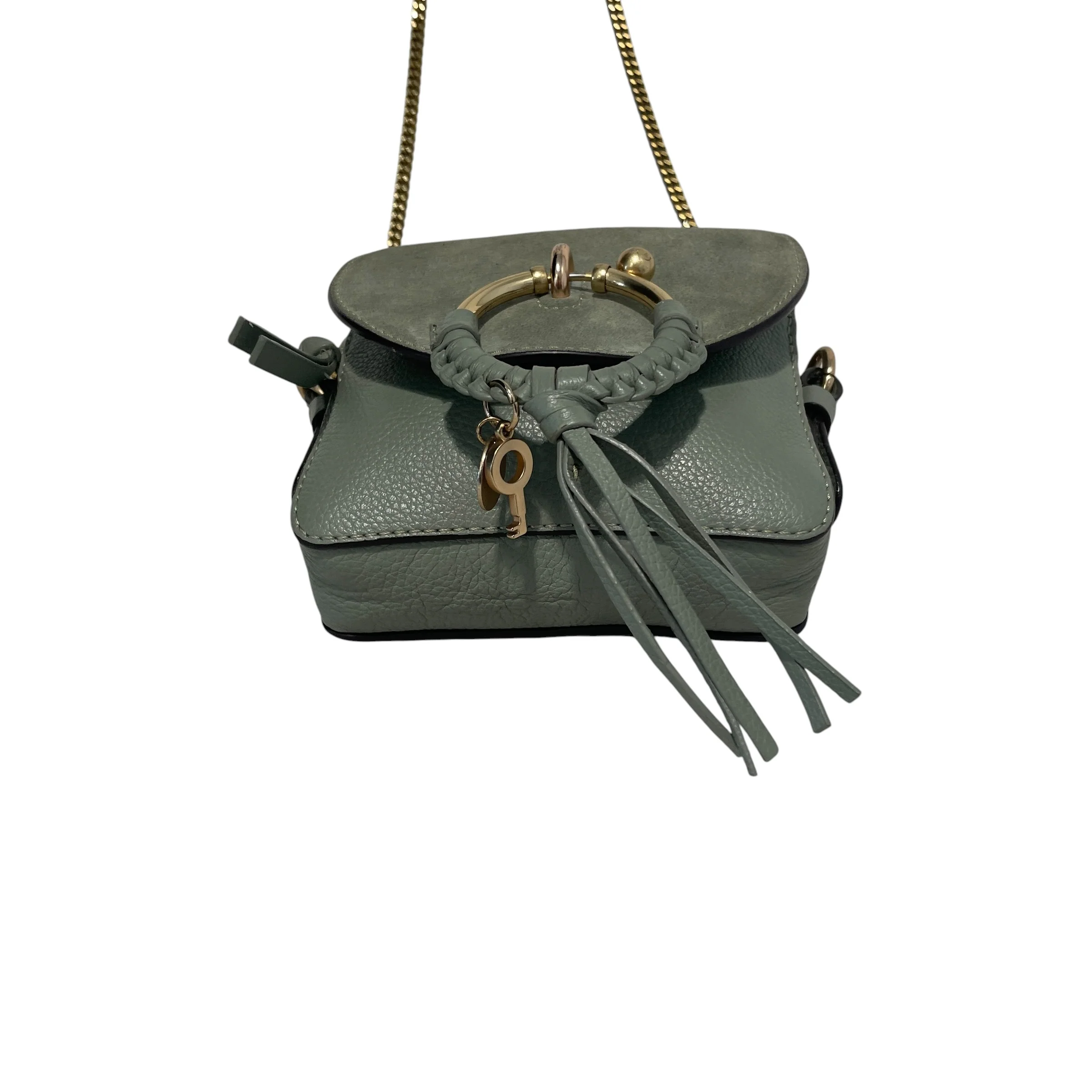 SEE BY CHLOE/Bag/Monogram/Leather/GRN/Joan Small Green BAf