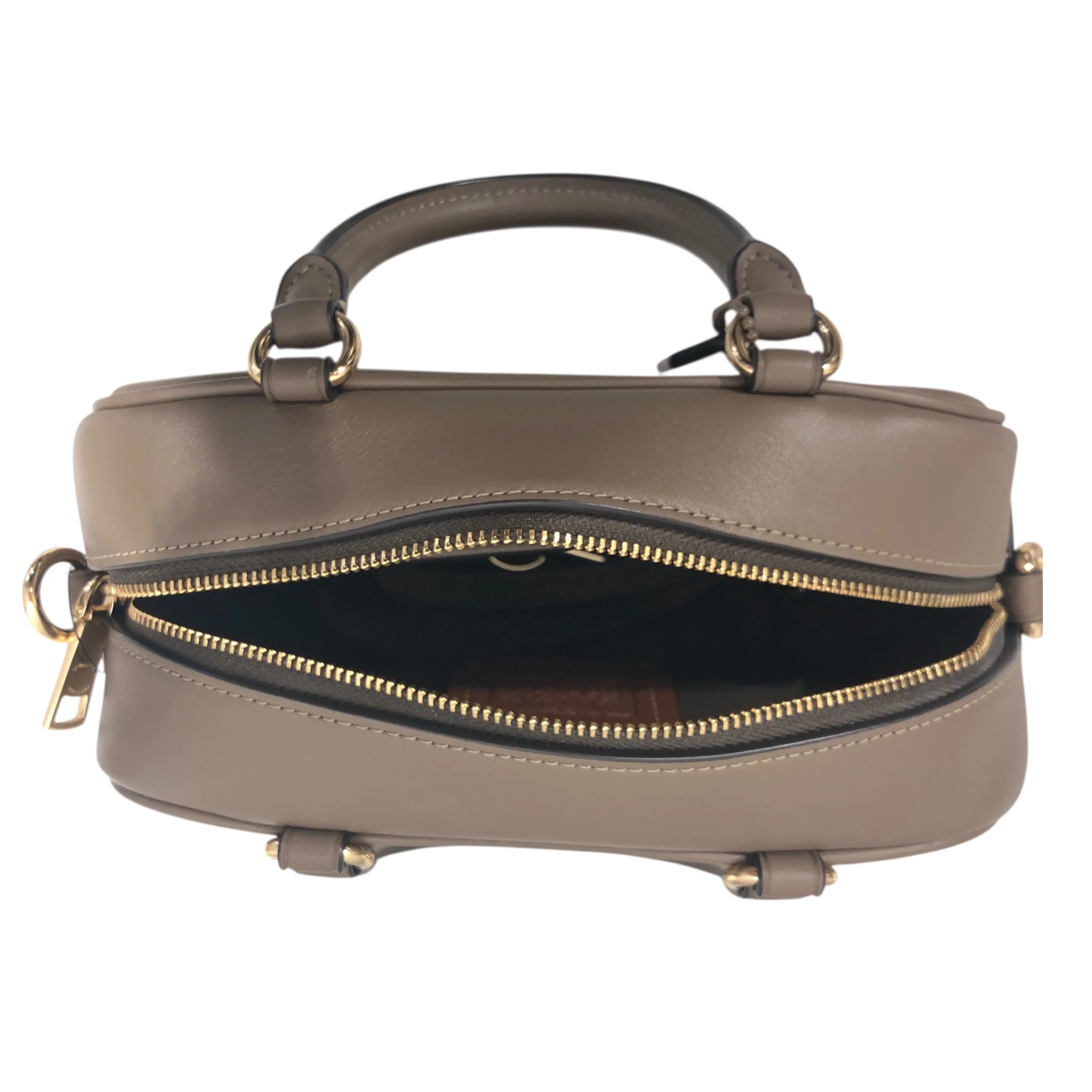 COACH/Hand Bag/Leather/BEG/