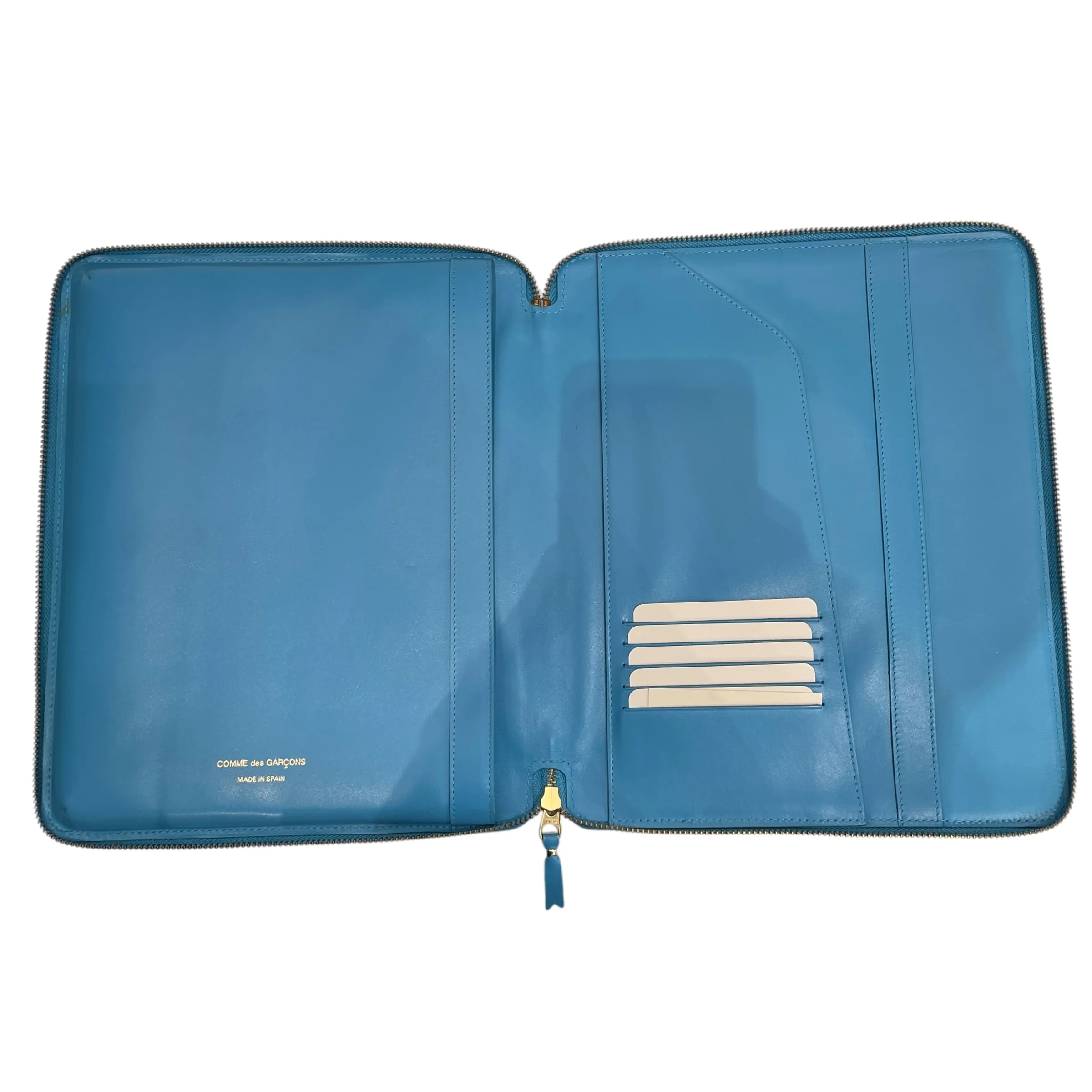 COMME des GARCONS/Clutch Bag/Leather/BLU/IPAD SLEEVE