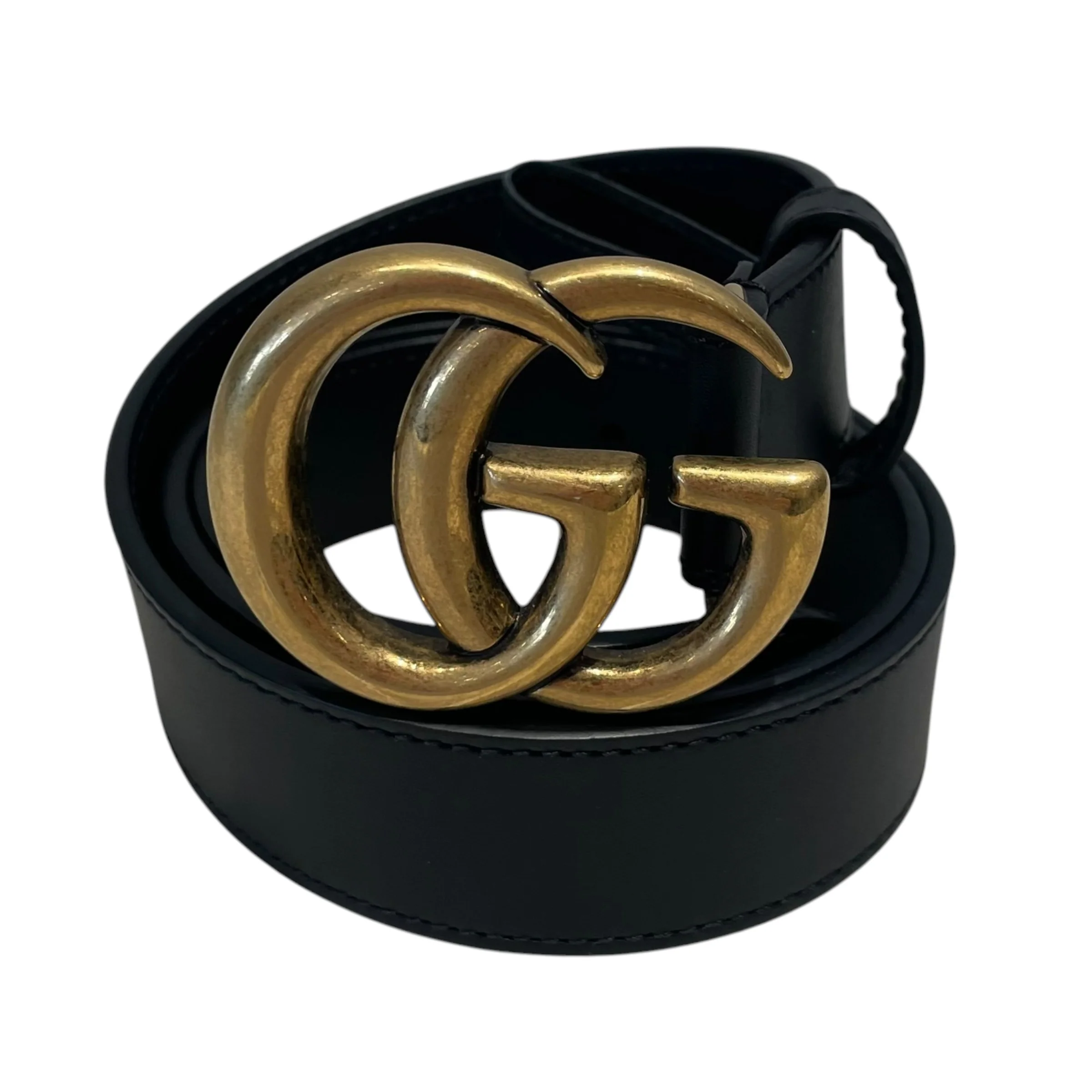 GUCCI/Belt/Leather/BLK/smooth marmot