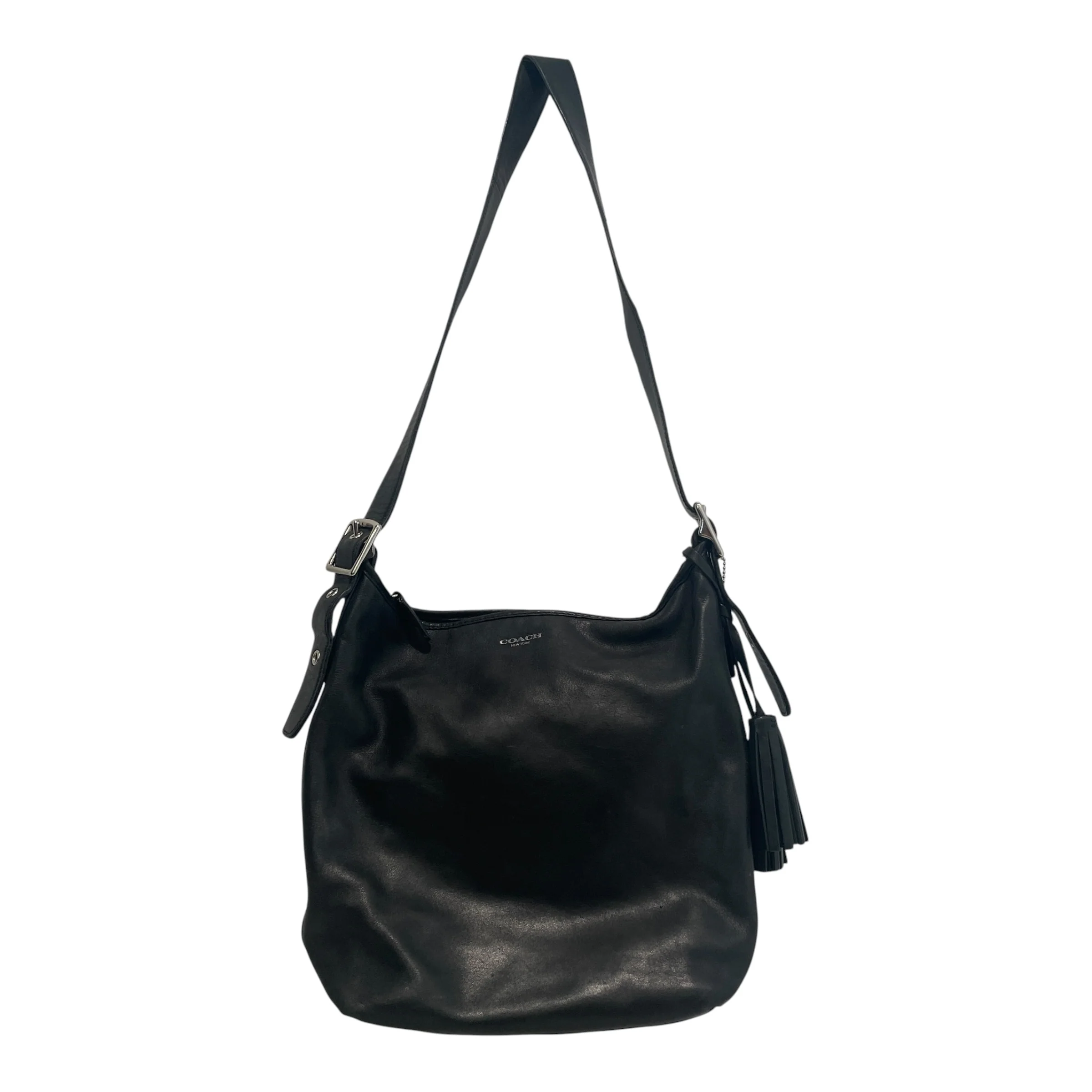 COACH/Tote Bag/Leather/BLK/Legacy Hobo HandBag