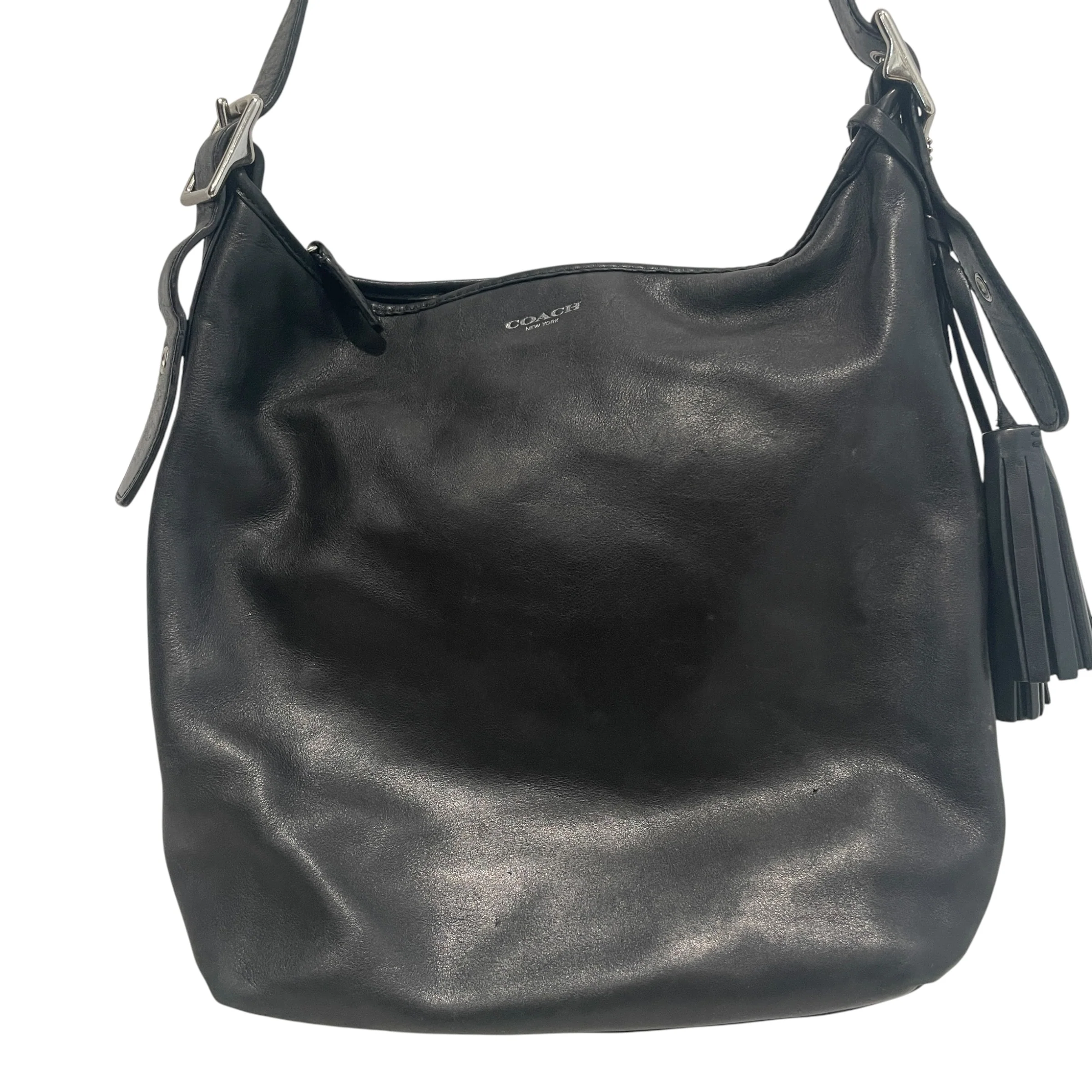 COACH/Tote Bag/Leather/BLK/Legacy Hobo HandBag