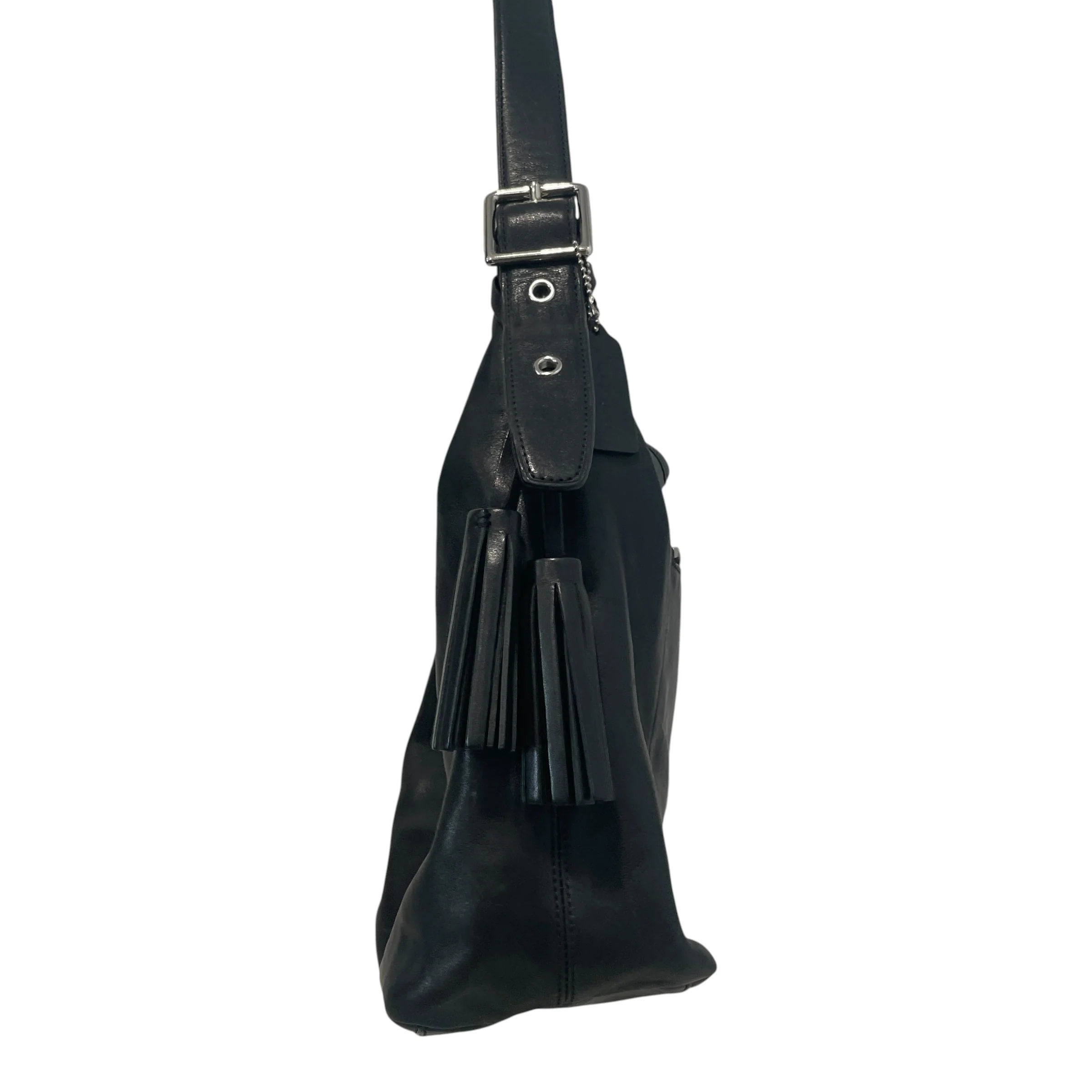 COACH/Tote Bag/Leather/BLK/Legacy Hobo HandBag