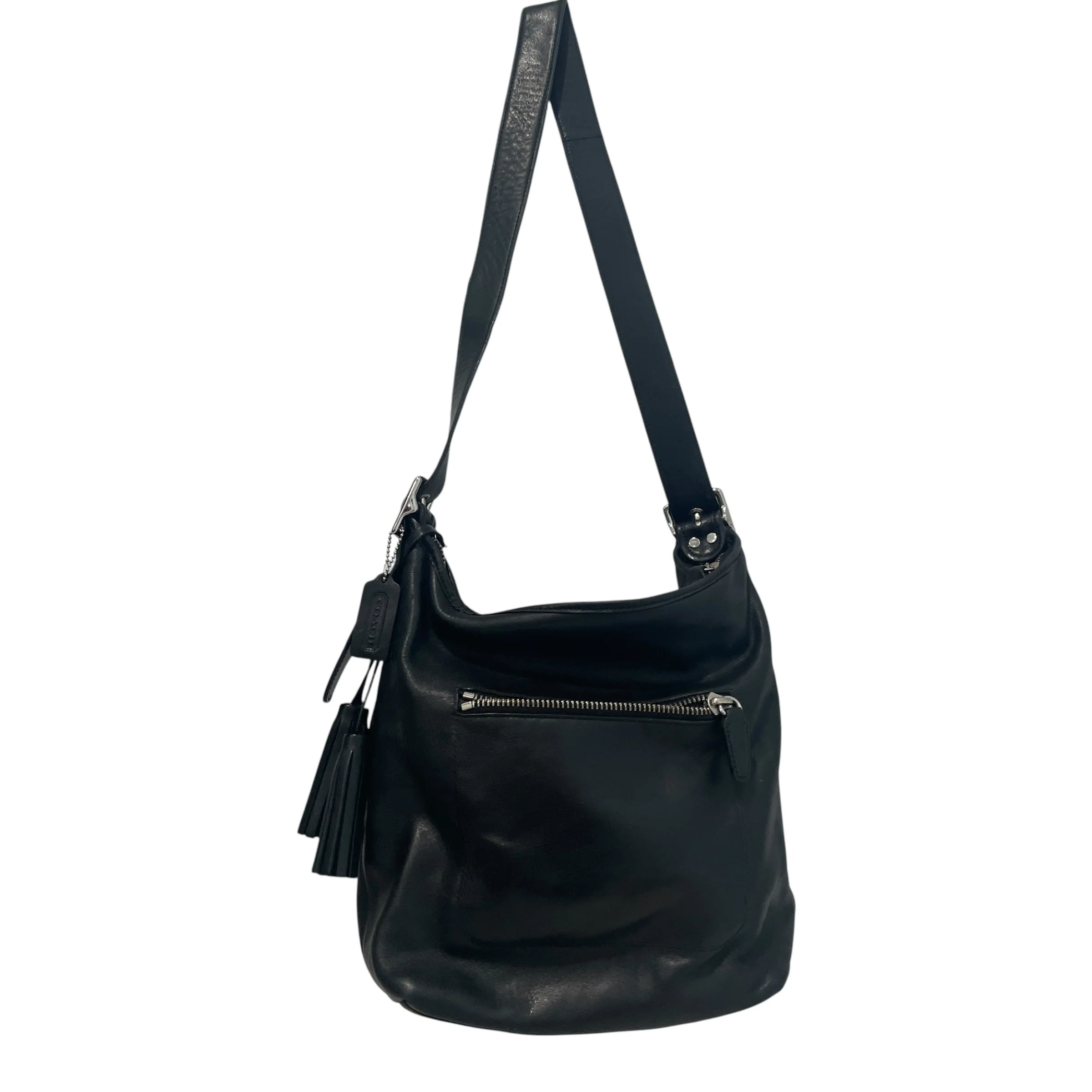 COACH/Tote Bag/Leather/BLK/Legacy Hobo HandBag