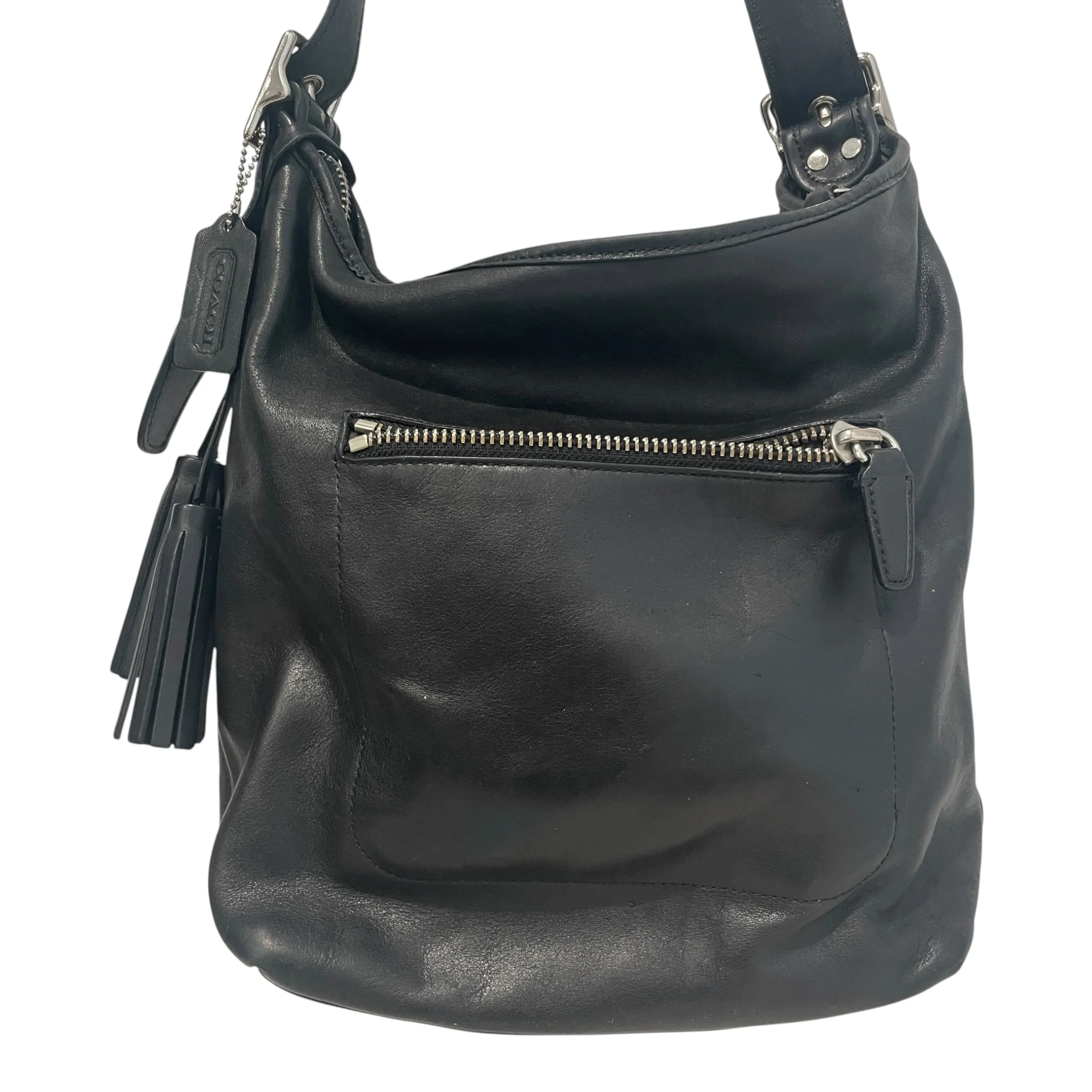 COACH/Tote Bag/Leather/BLK/Legacy Hobo HandBag
