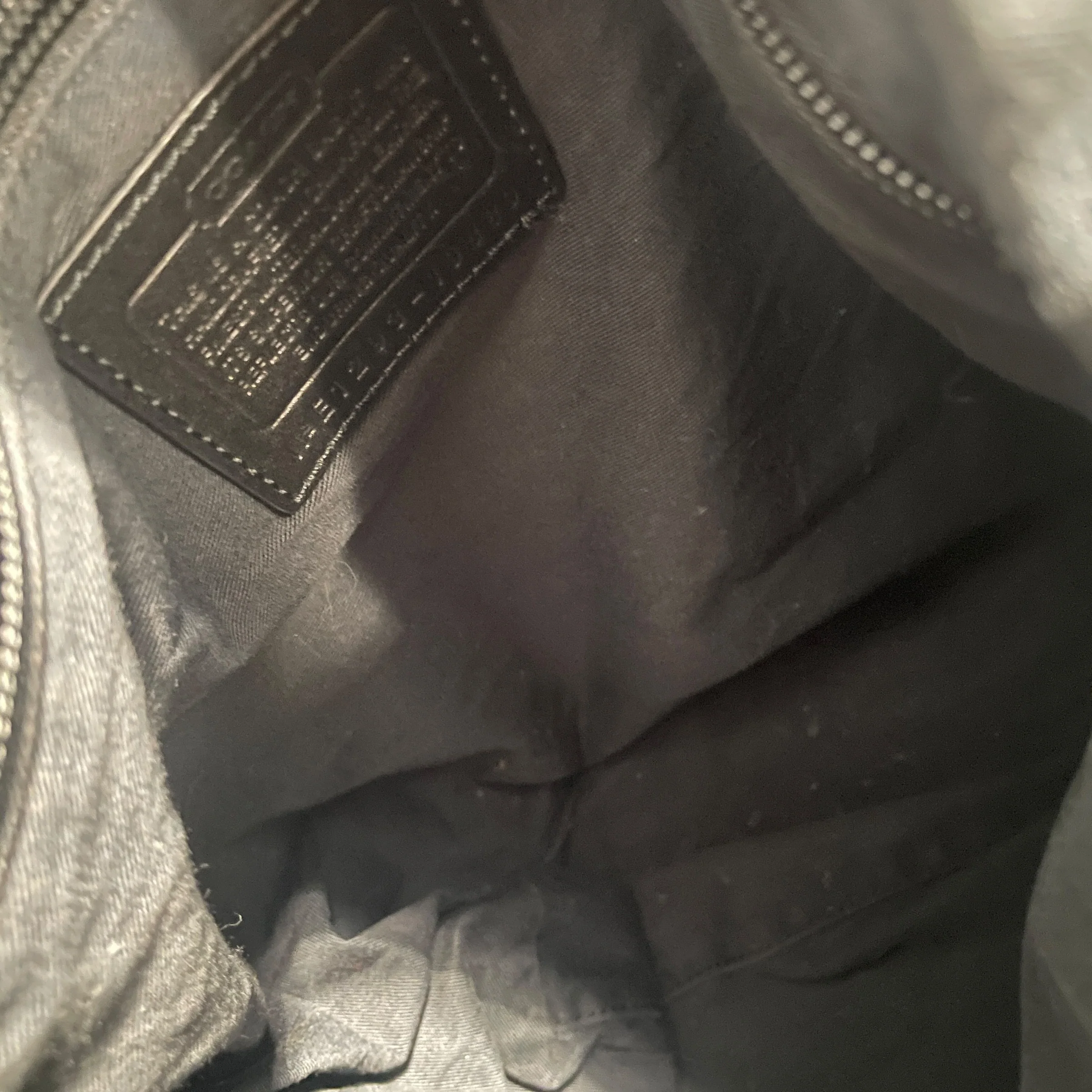COACH/Tote Bag/Leather/BLK/Legacy Hobo HandBag