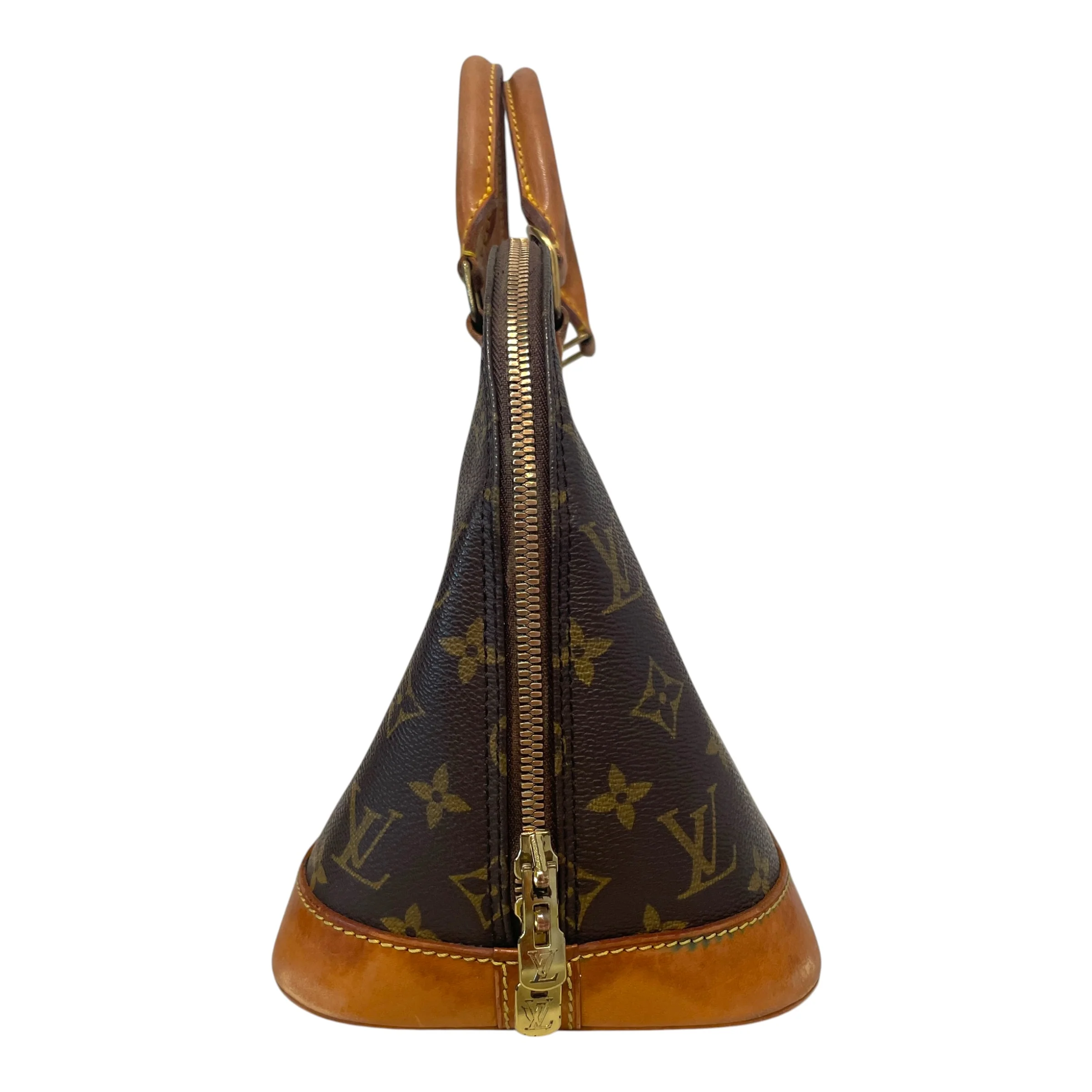 LOUIS VUITTON/Hand Bag/Monogram/Leather/BRW/Monogram Alma PM Handbag