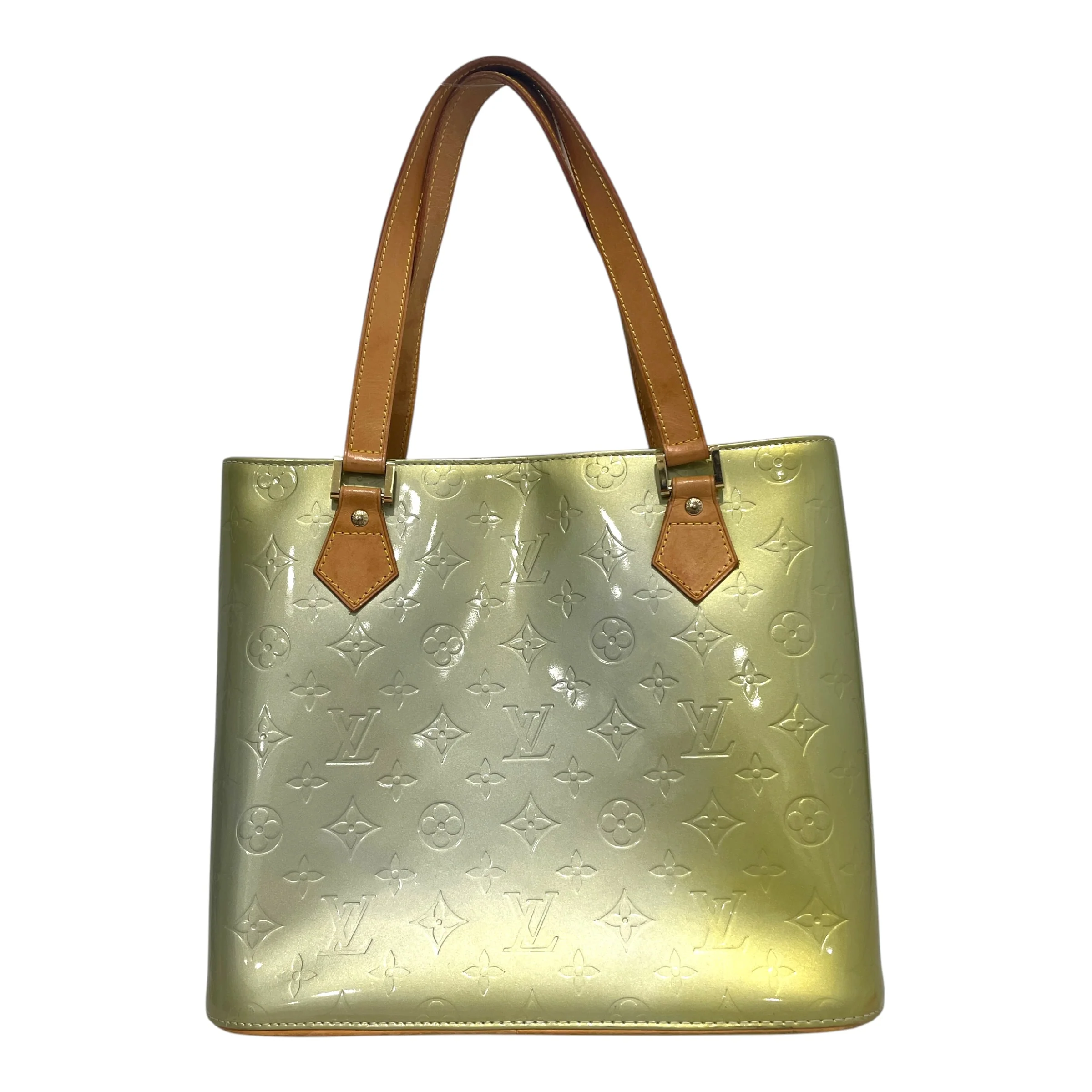 LOUIS VUITTON/Hand Bag/Monogram/Leather/GRN/Monogram Vernis Houston