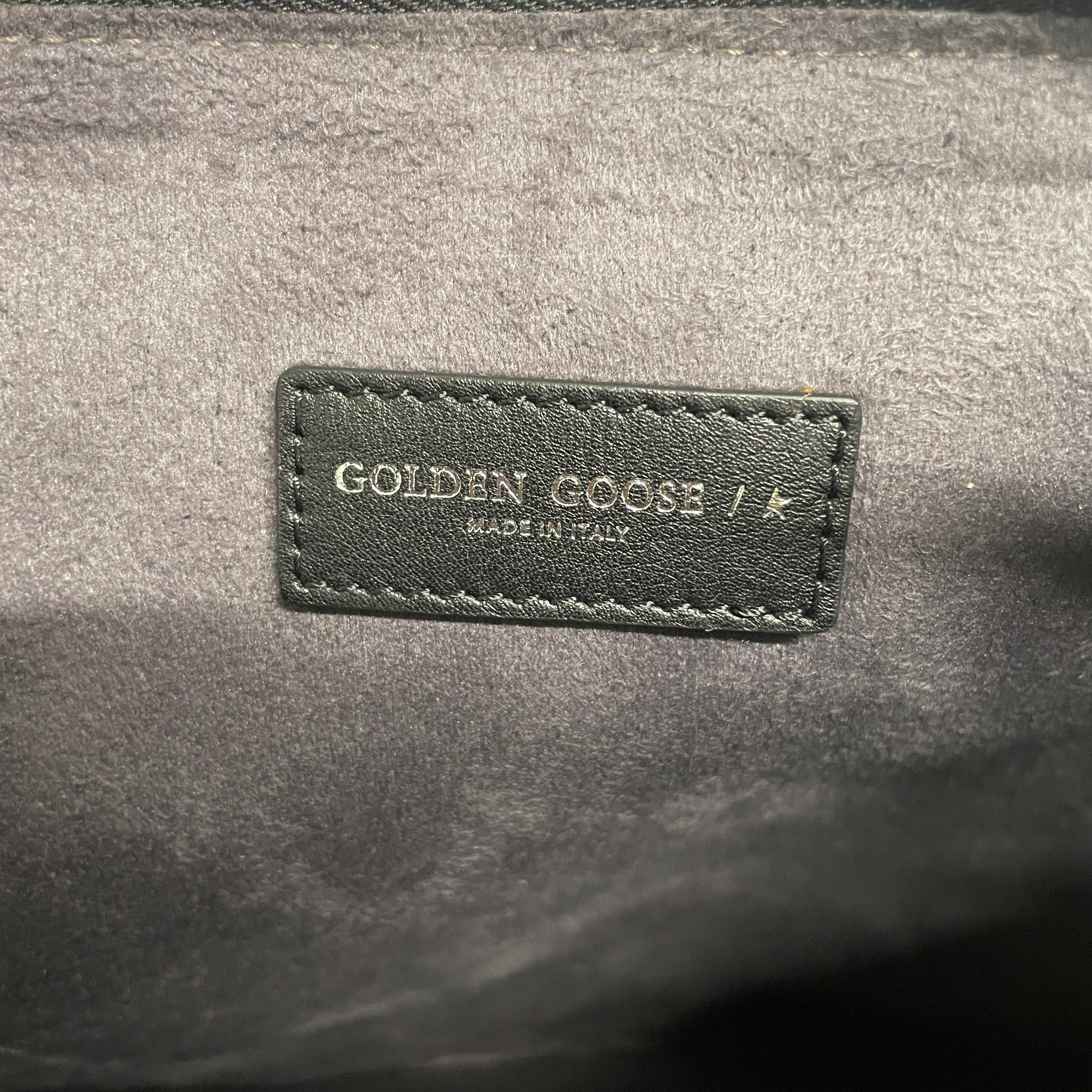 GOLDEN GOOSE/Clutch Bag/Leather/BLK/BLK TASSELS