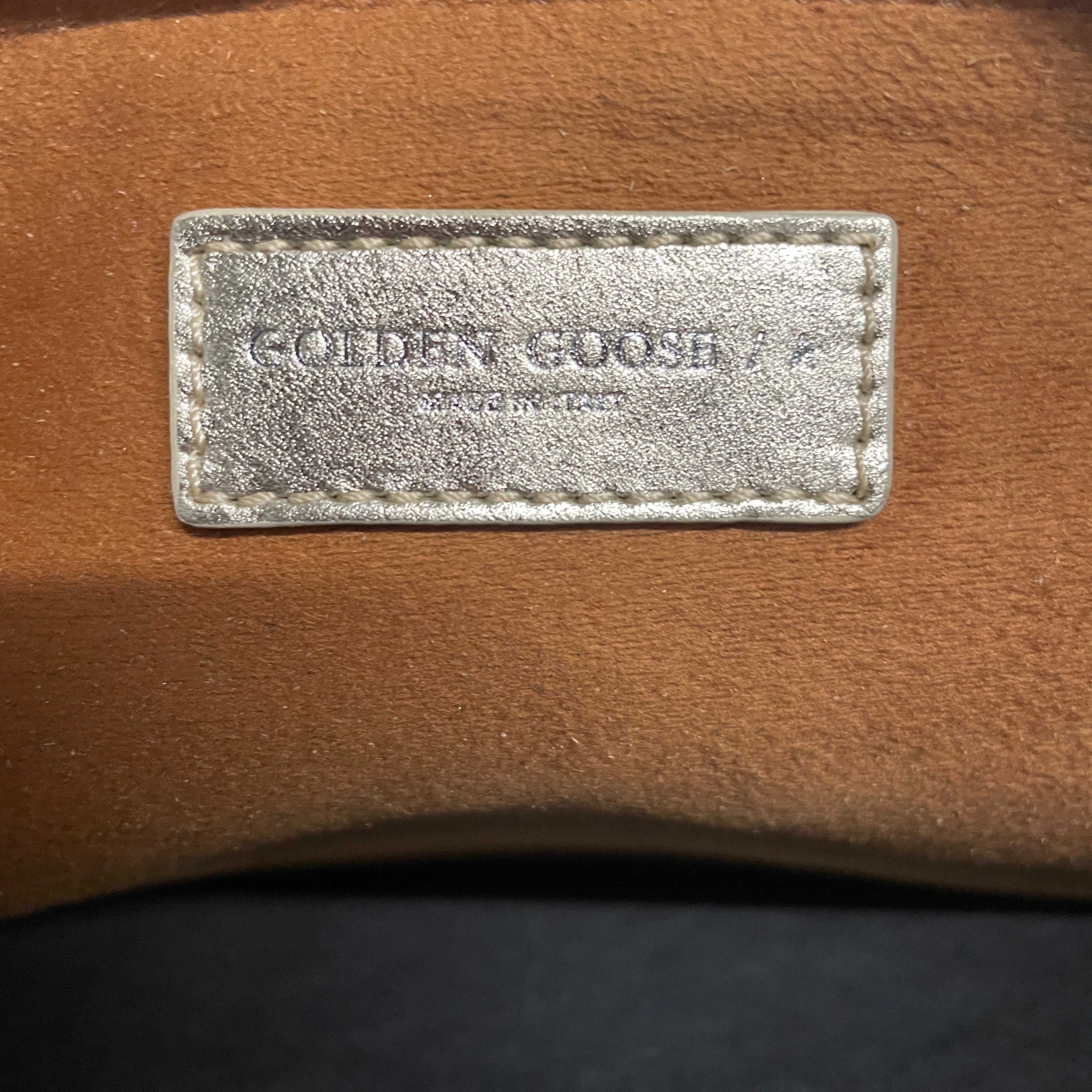 GOLDEN GOOSE/Clutch Bag/Leather/GLD/GOLD TASSELS