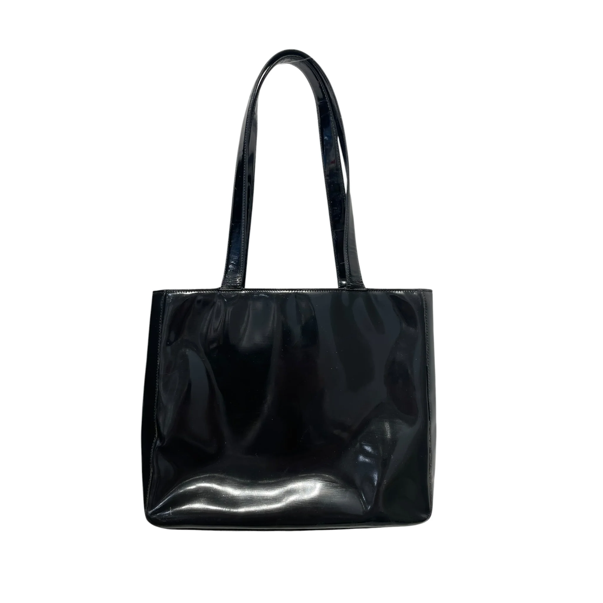 CHANEL/Tote Bag/Leather/BLK/