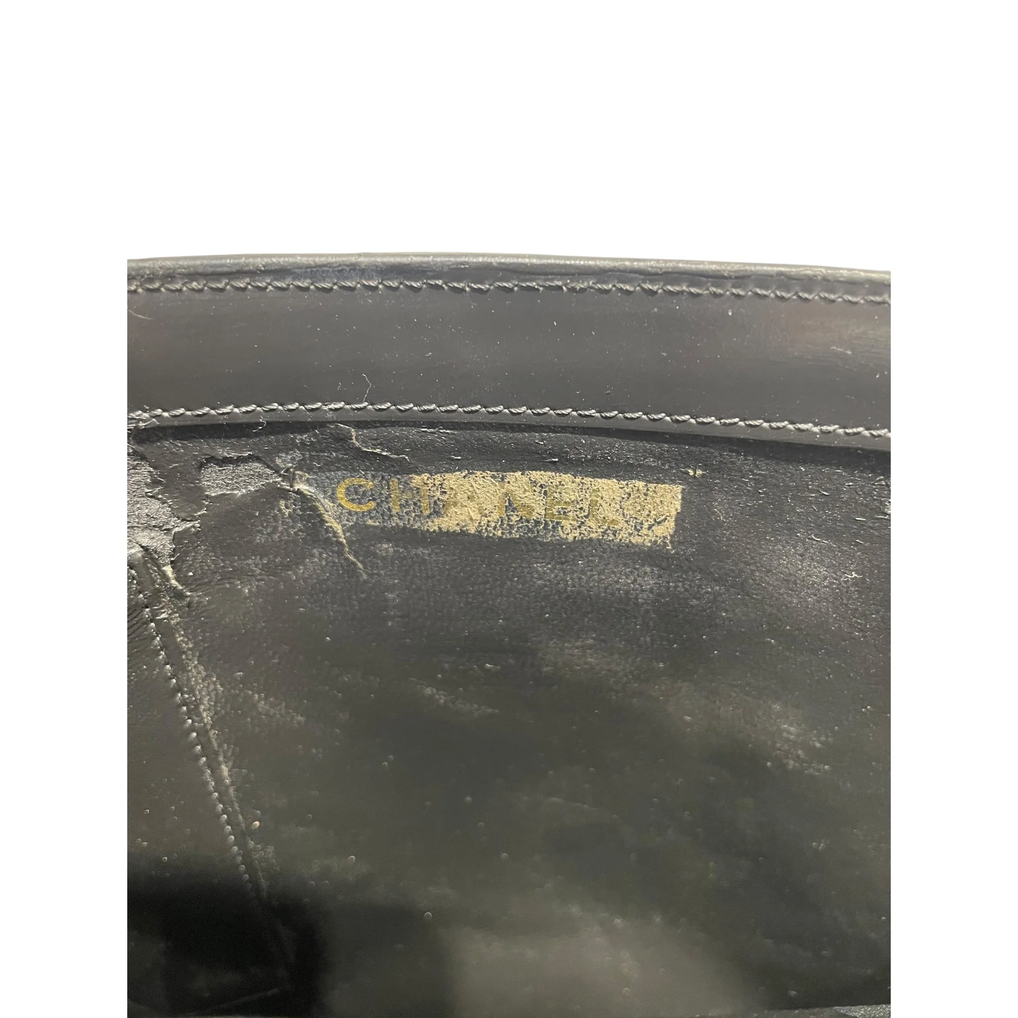 CHANEL/Tote Bag/Leather/BLK/