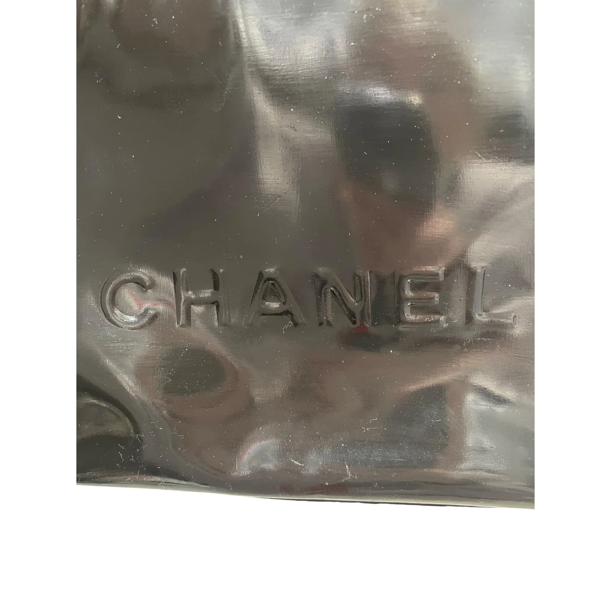 CHANEL/Tote Bag/Leather/BLK/