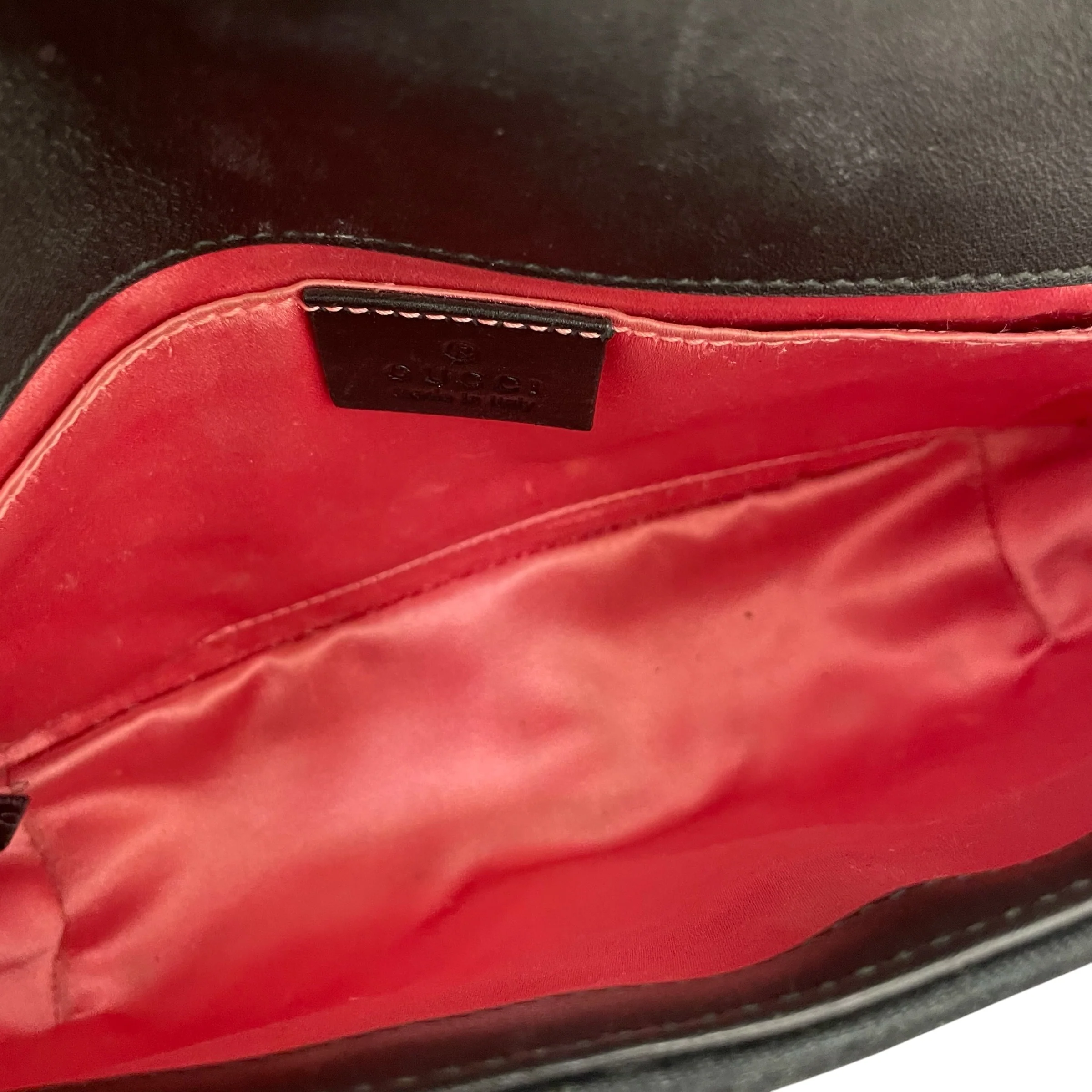 GUCCI/Cross Body Bag/Velour/BLK/marmont double gg