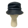 JACQUEMUS/Bucket Hat/OS/Border/Leather/NVY/CONTRAST STITCH LE BOB