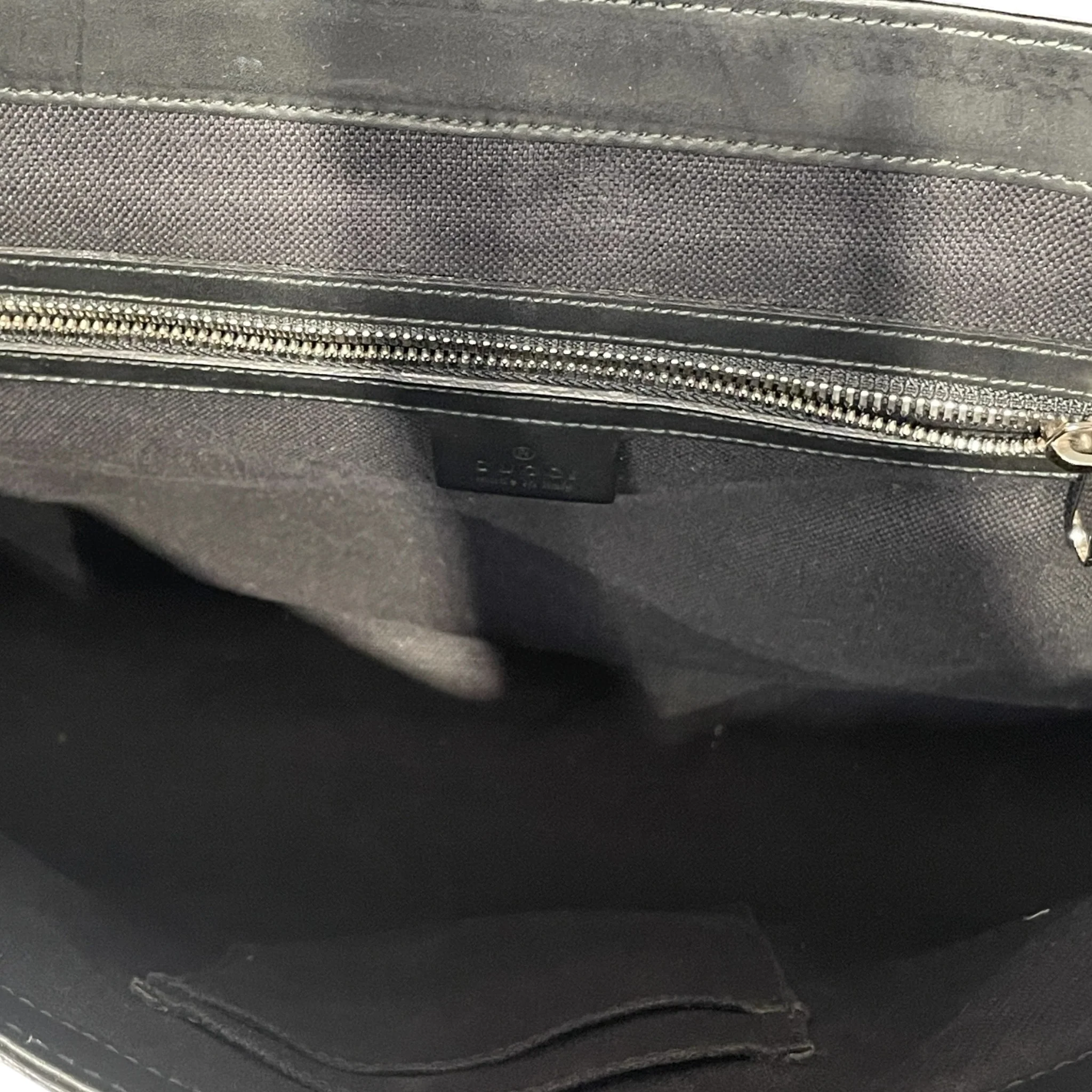 GUCCI/Bag/Monogram/Cotton/BLK/FLAP MESSANGER GG SUPREME