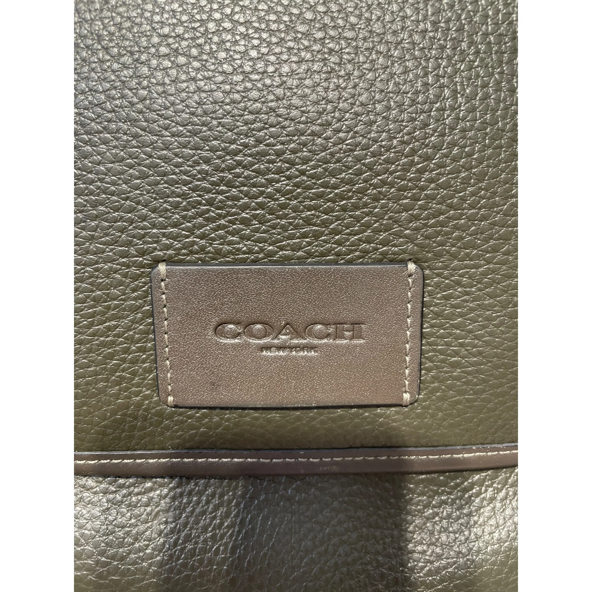 COACH/Cross Body Bag/Leather/KHK/LUCAS COACH BAG