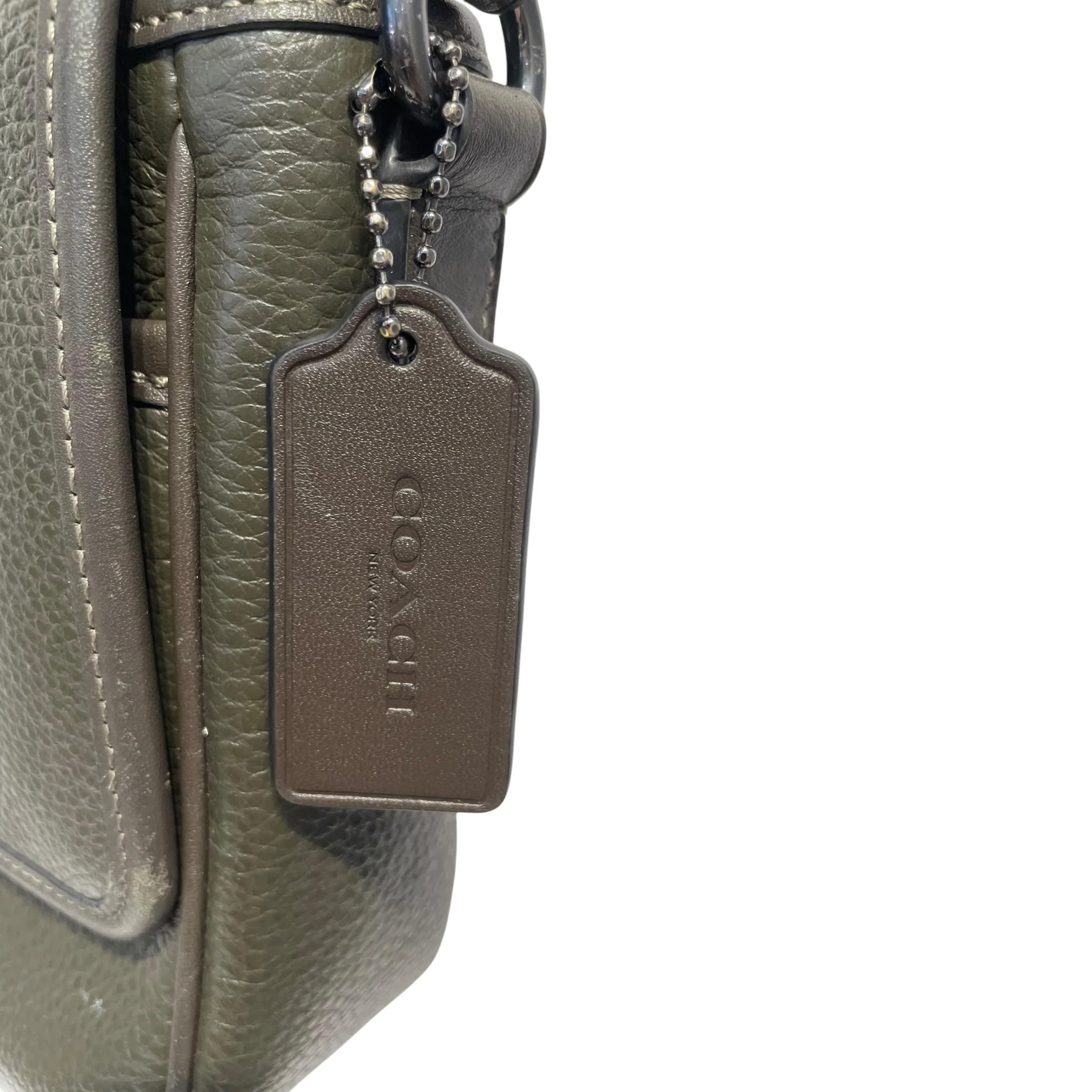 COACH/Cross Body Bag/Leather/KHK/LUCAS COACH BAG