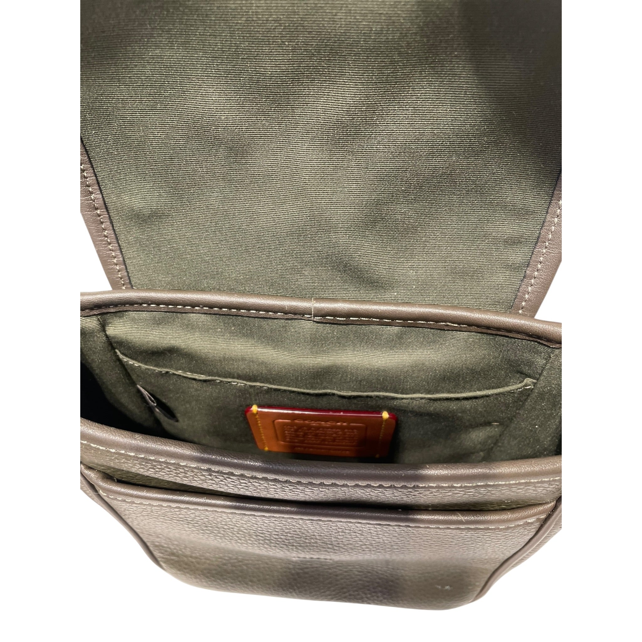 COACH/Cross Body Bag/Leather/KHK/LUCAS COACH BAG