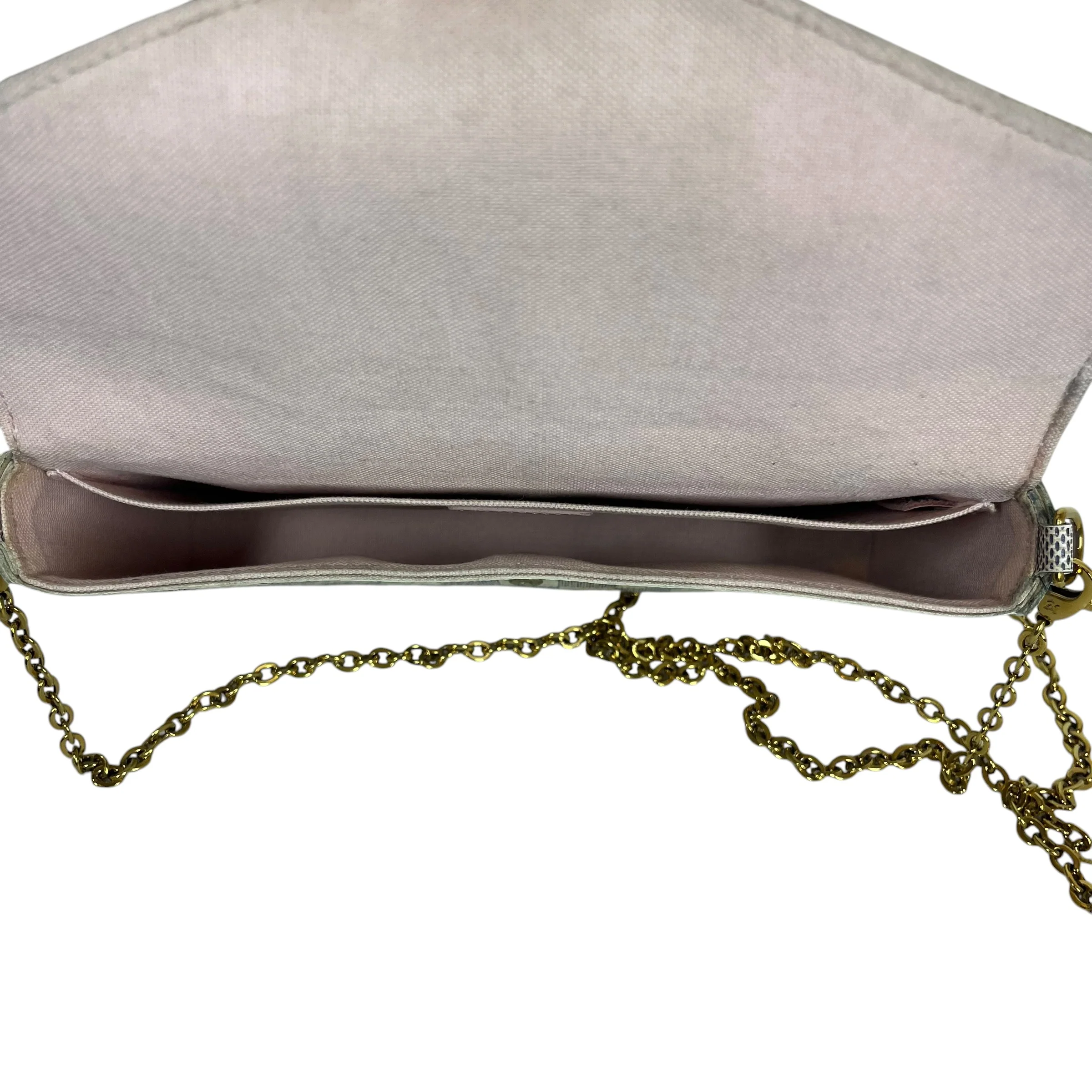 LOUIS VUITTON/Cross Body Bag/Monogram/Leather/WHT/damier azur pochette