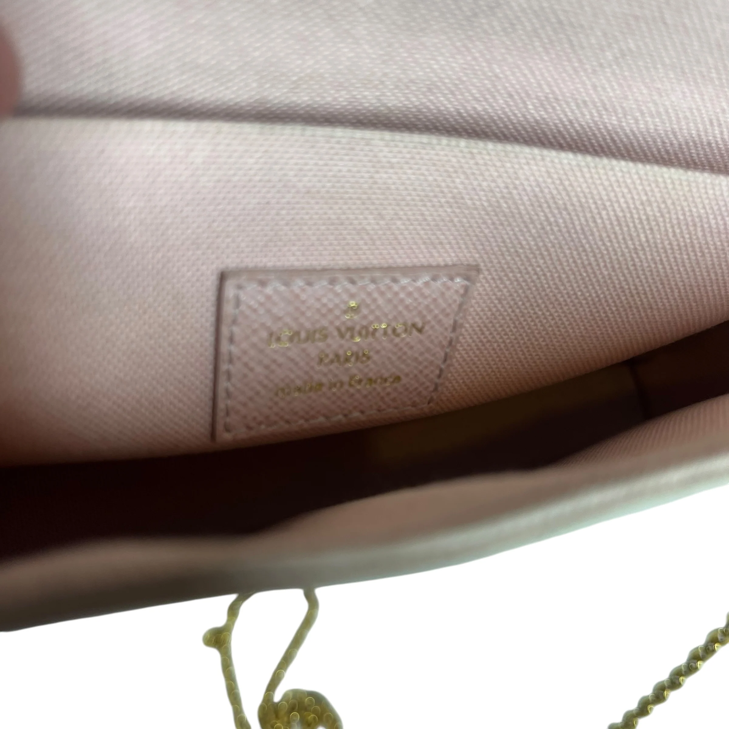 LOUIS VUITTON/Cross Body Bag/Monogram/Leather/WHT/damier azur pochette