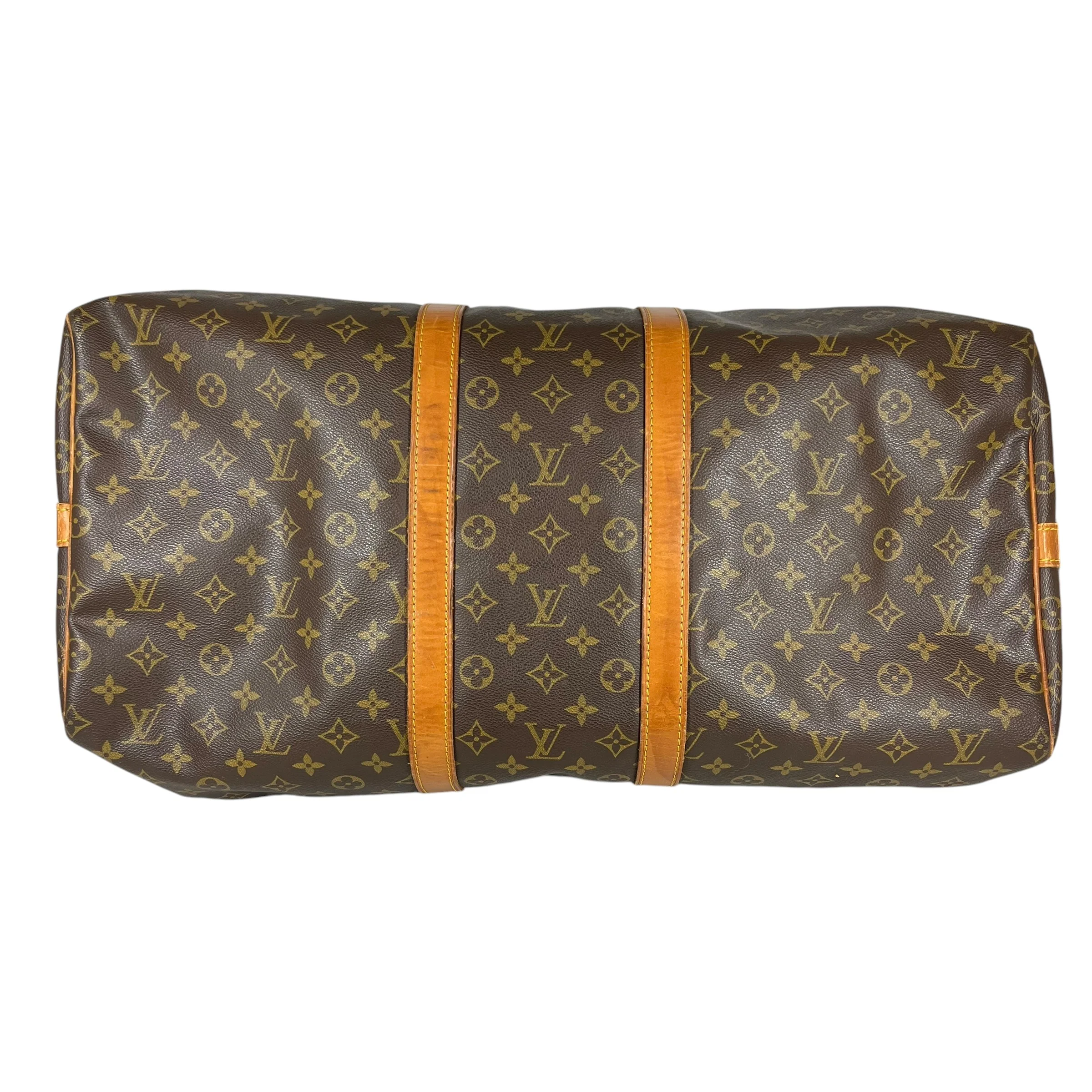LOUIS VUITTON/Bag/Monogram/Leather/BRW/keepall travel bag