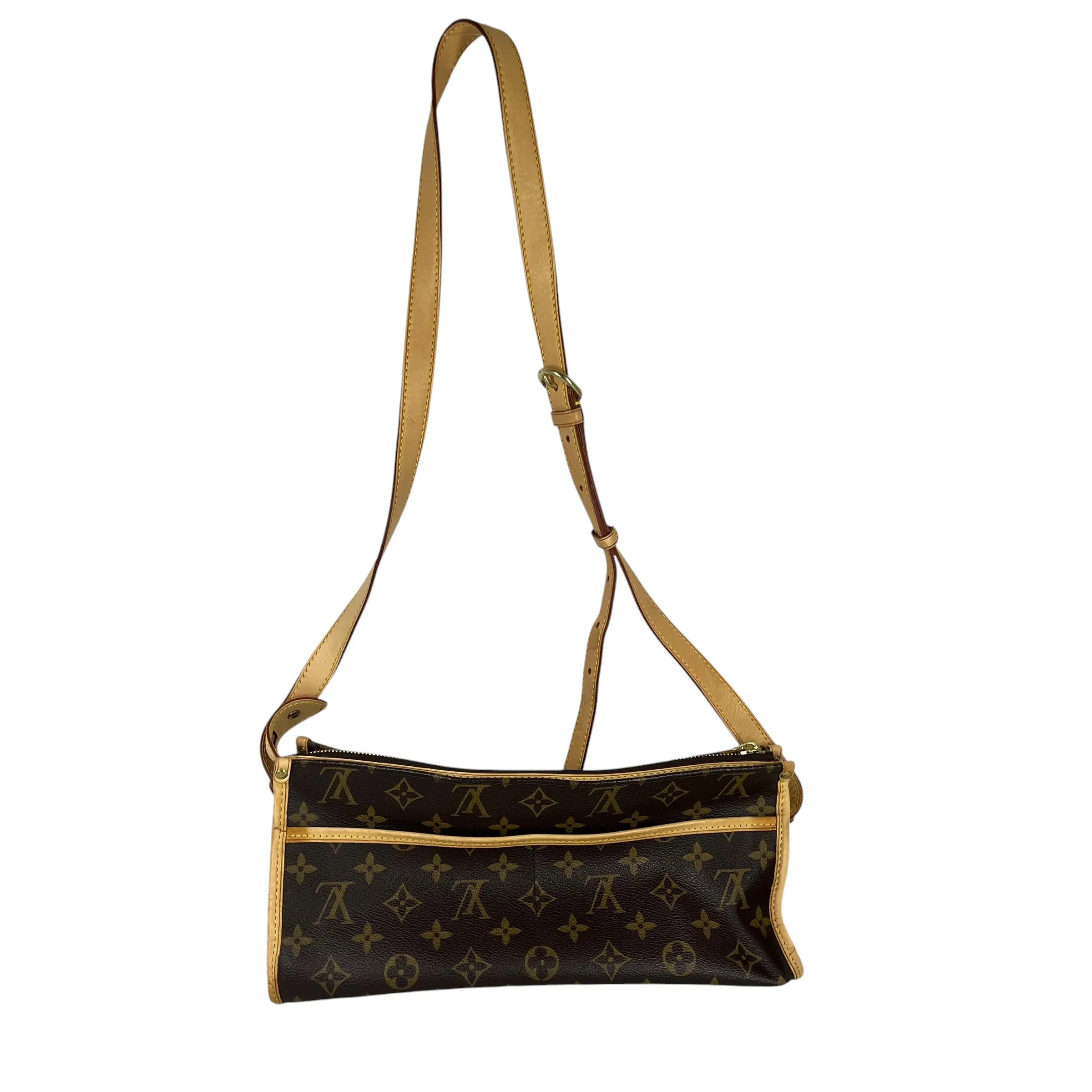 LOUIS VUITTON/Cross Body Bag/Monogram/Leather/BRW/popincourt long shoulder bag